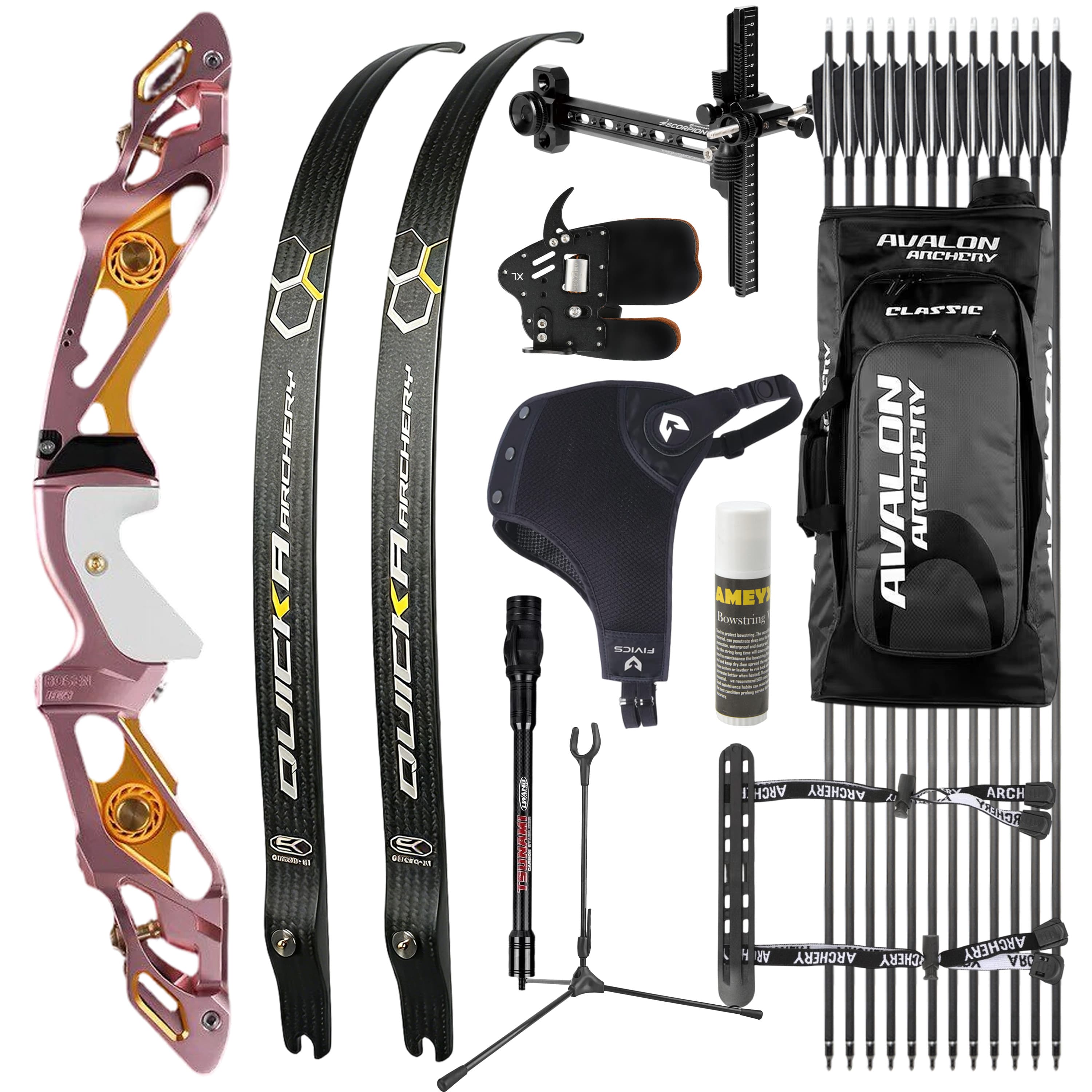 BOSEN Takedown Recurve Bow Kit  18-50bs Shooting Archery Target