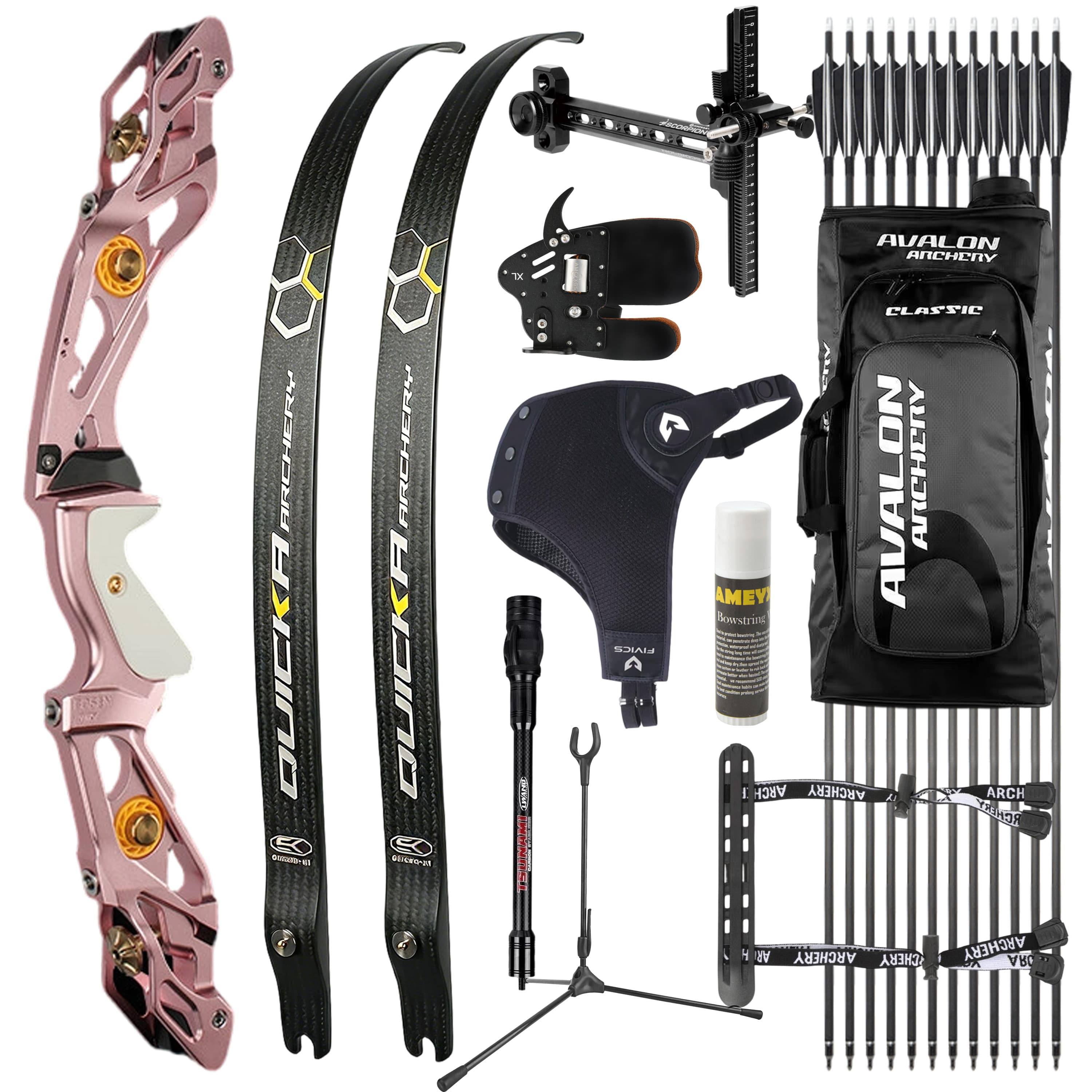 BOSEN Takedown Recurve Bow Kit  18-50bs Shooting Archery Target