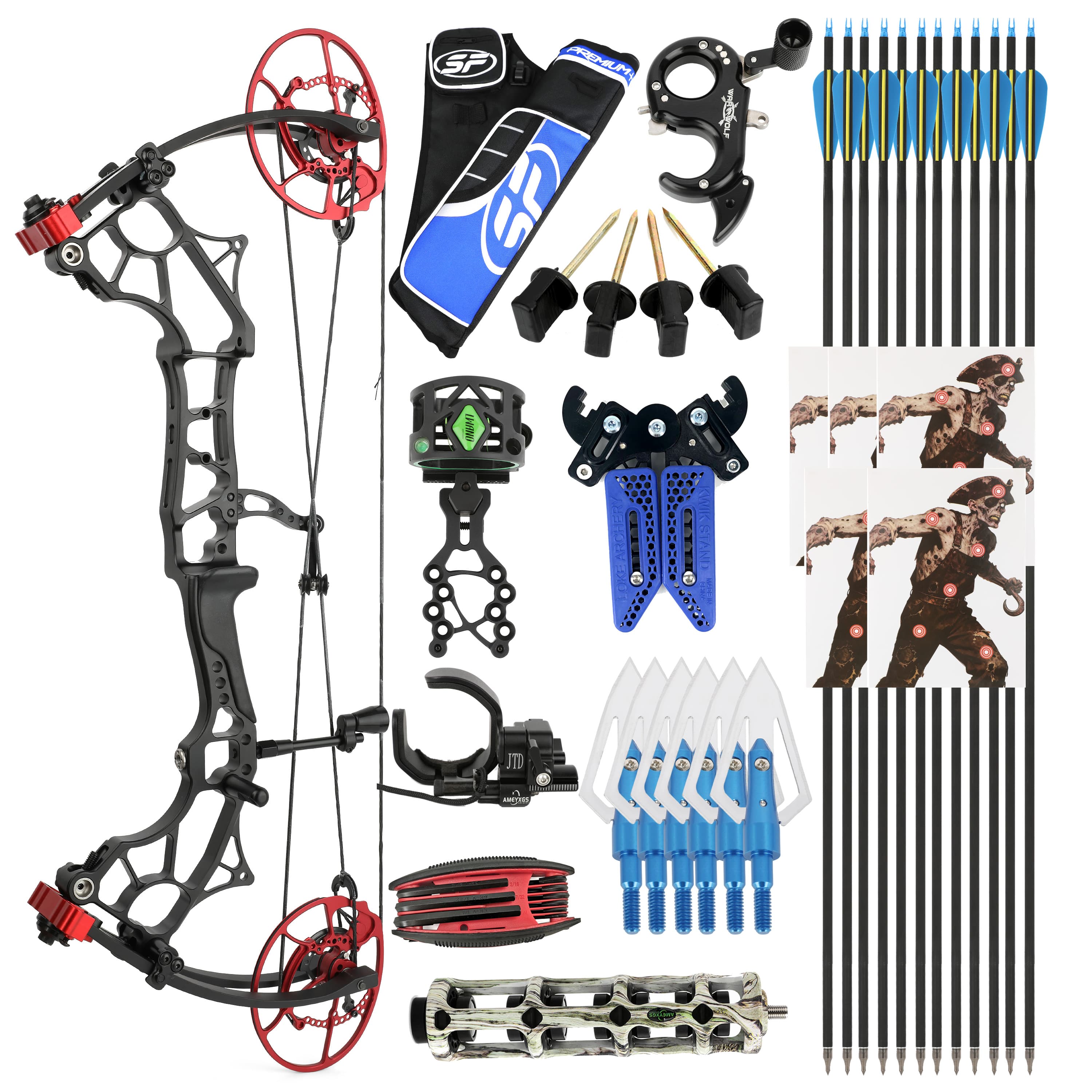 TUOLU VENOM Compound Bow 60 70 75lbs Compact Design 350 FPS Hunting