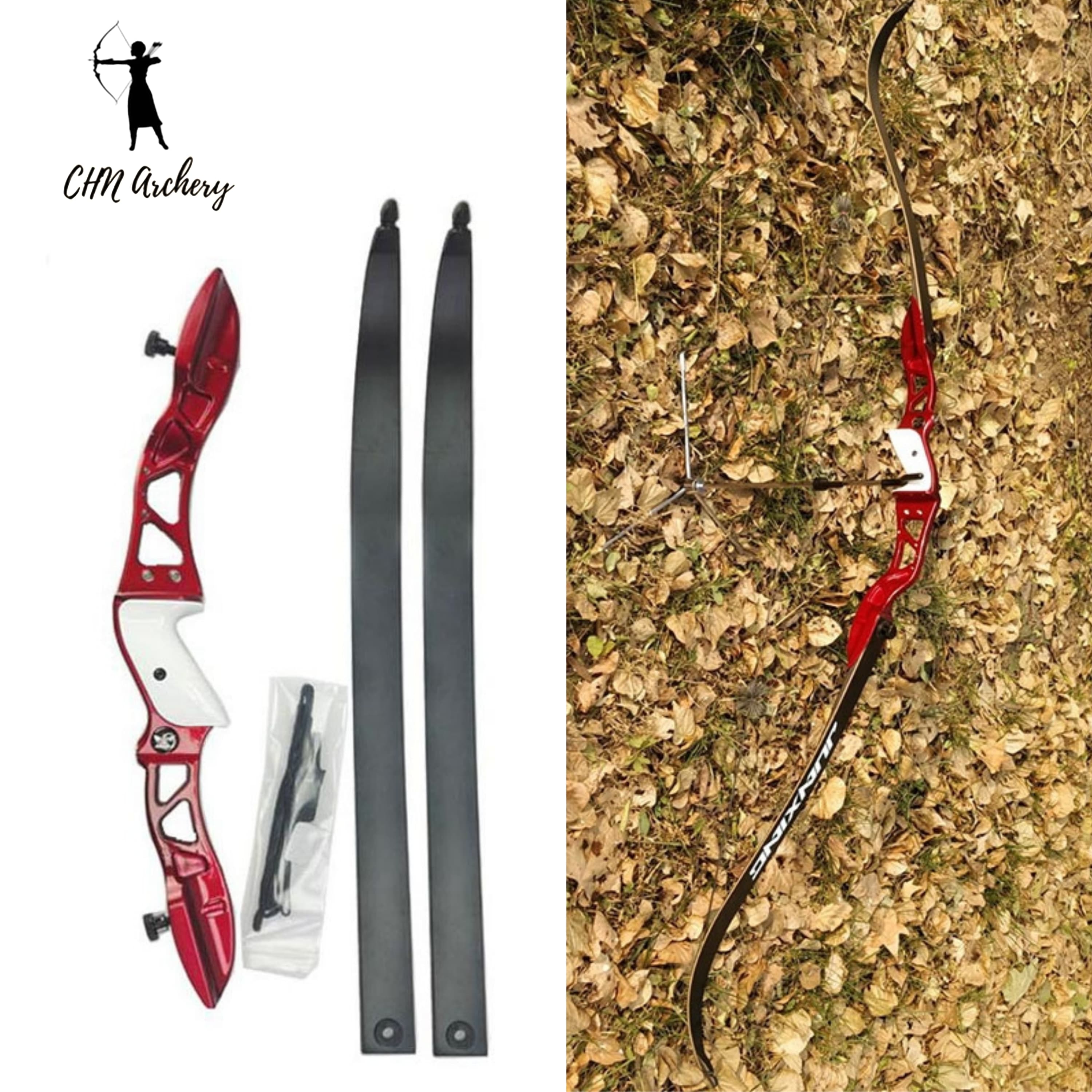 JUNXING F155 66" Recurve Bow for Hunting RH/LH 16-40 lbs
