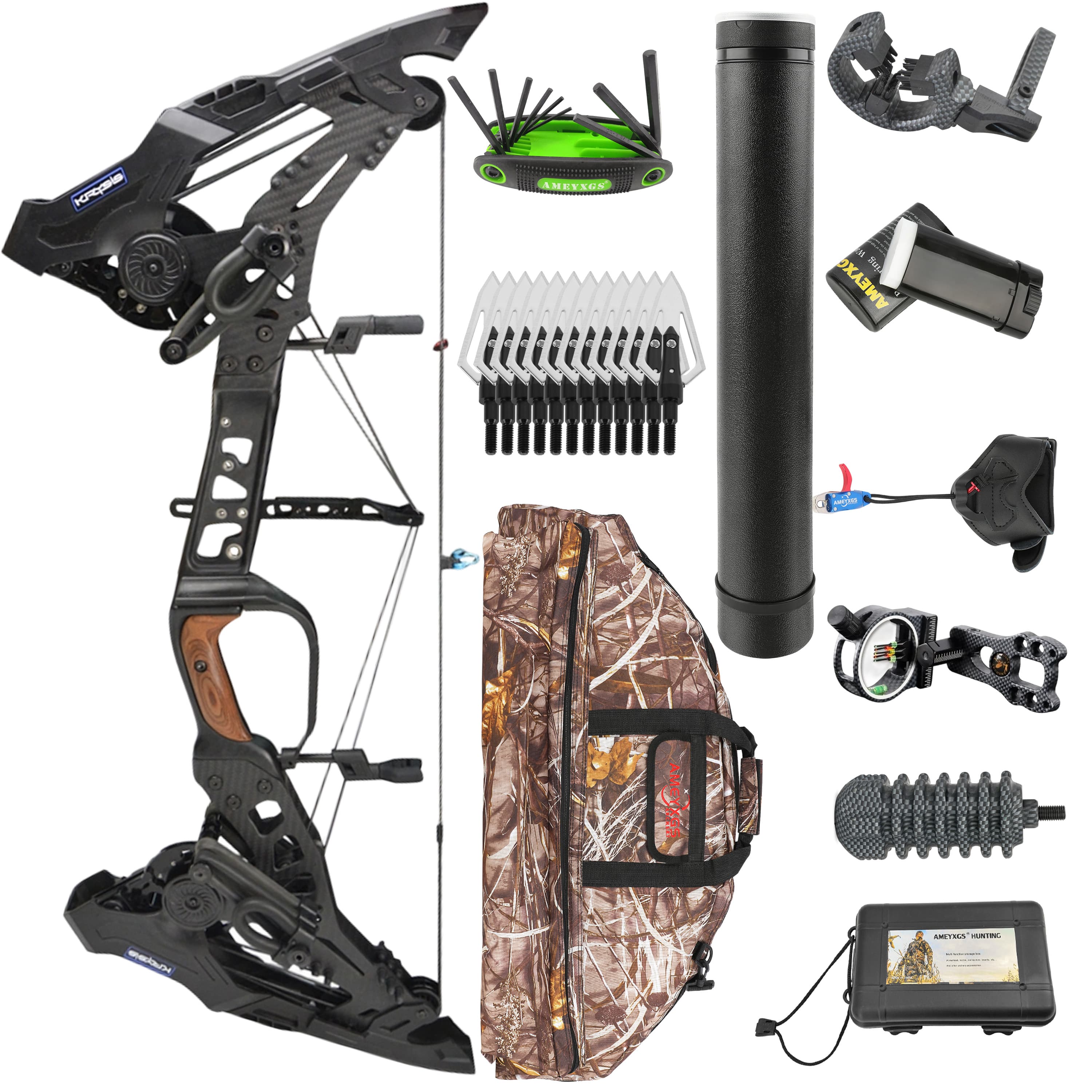 CHN 21.5-80lbs Compound Bow Target Kit Shooting Archery