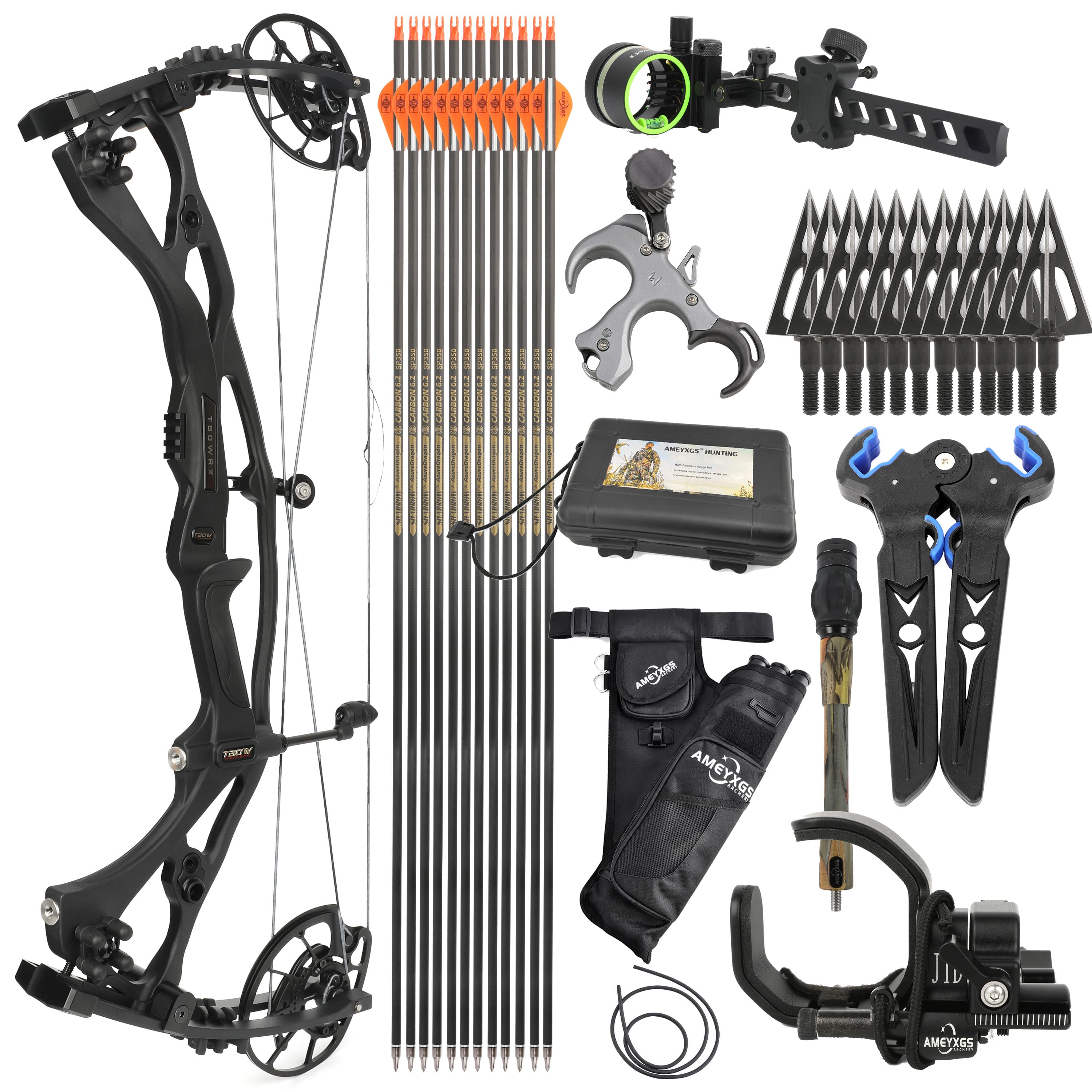 JUNXING H21 Archery Compound Bow for Hunting 40-70 lbs Shooting Target