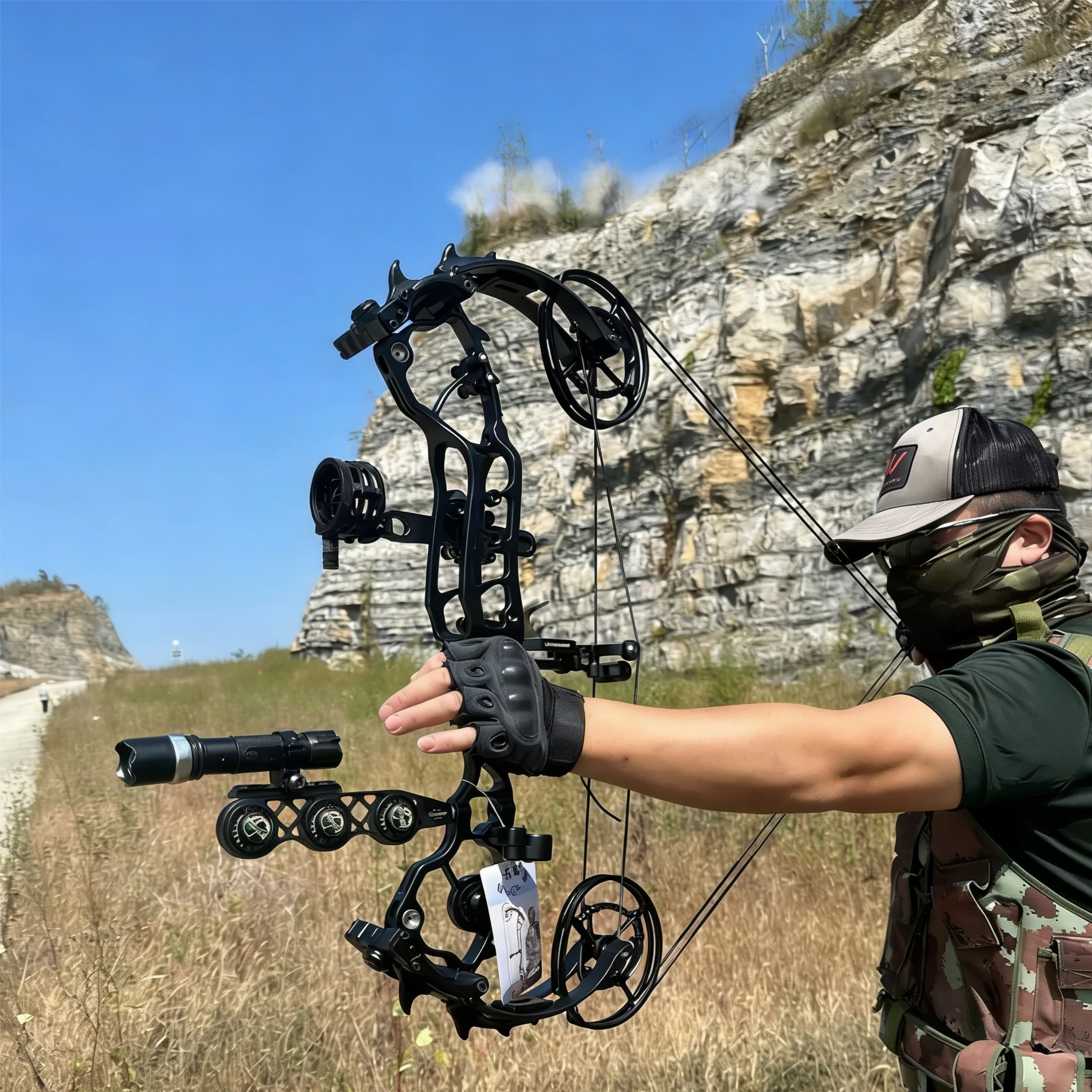 CHN 50-70lbs Compound Bow Hunting Kit Shooting Archery