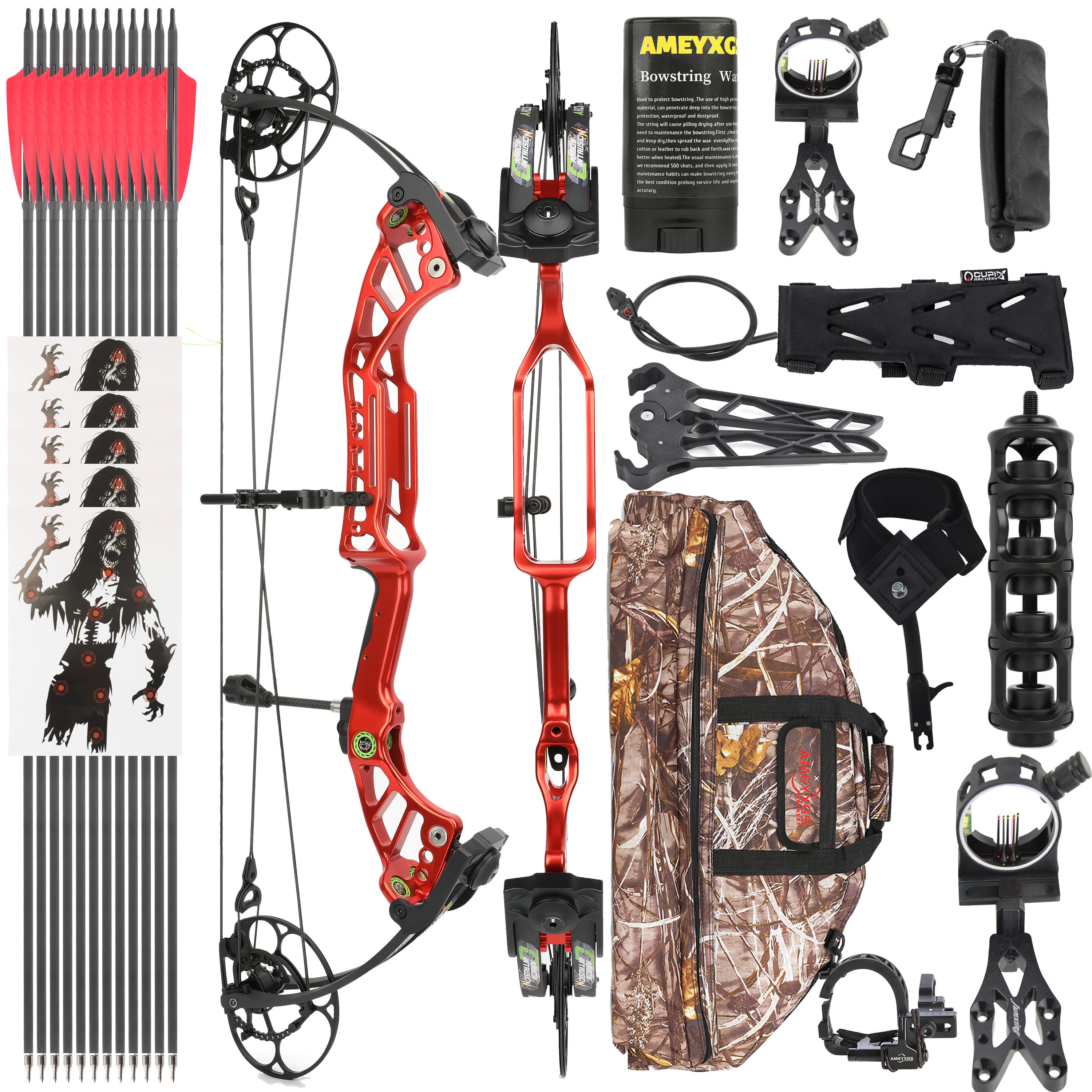 CHN Archery Compound Bow Full set CNC Machined Alloy 40-75 lbs
