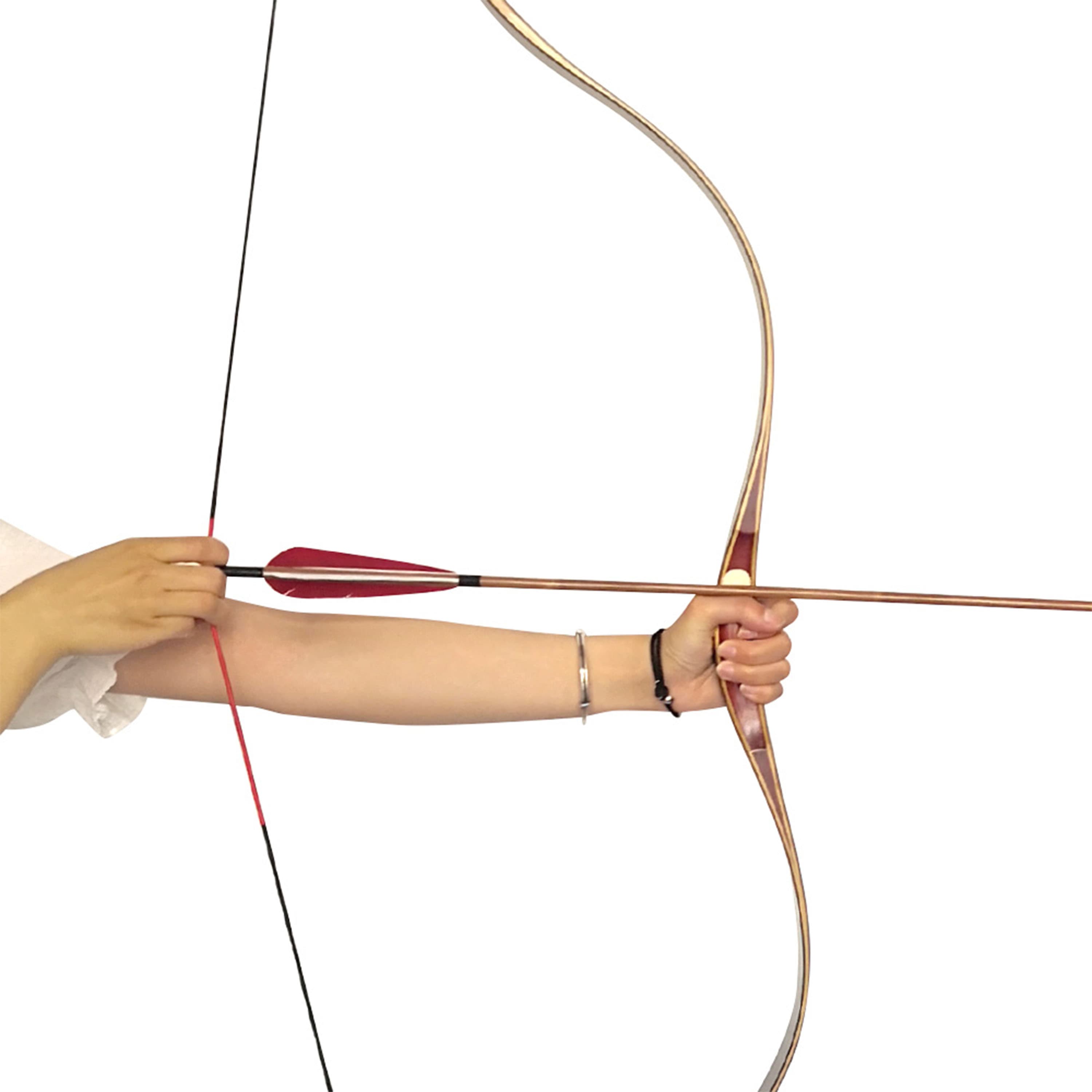 CHN Archery Traditional Handcrafted Bow Set Archery Kit 20-60lbs