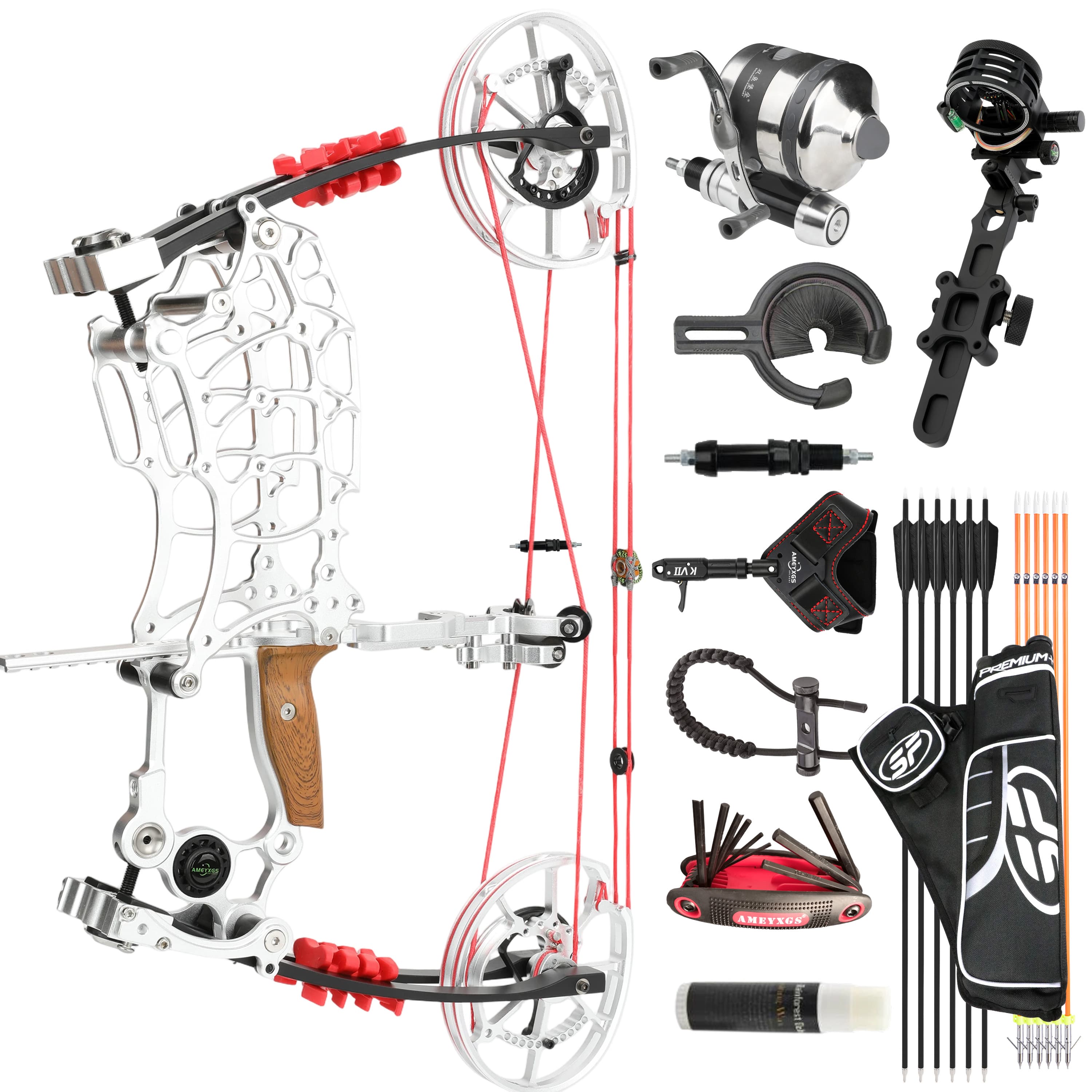 CHN Dual-use Compound Bow Archery 30-70lbs RH LH Shooting