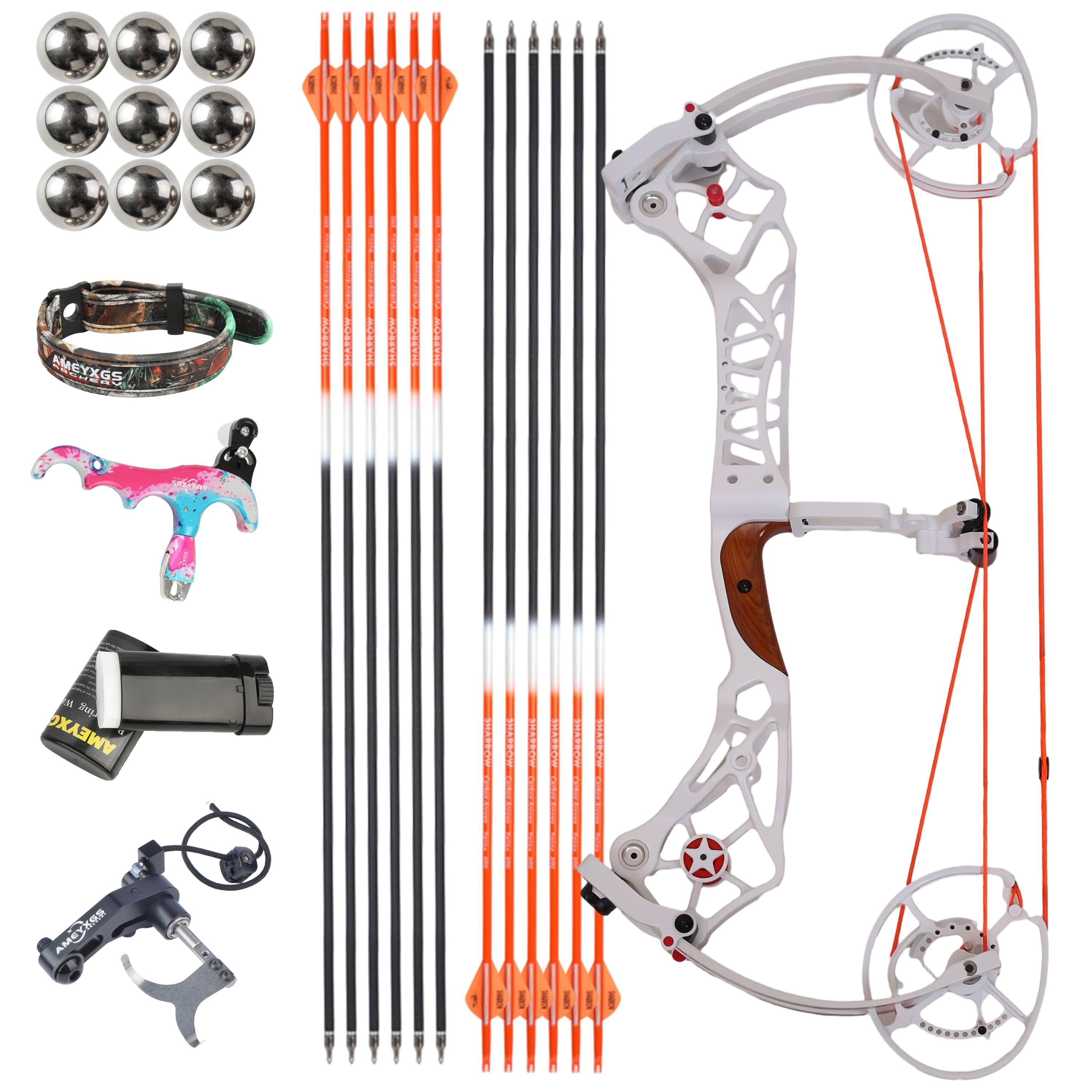 CHN cOMPOUND Bow KIT 40-75lbs Hunting Kit Shooting Archery