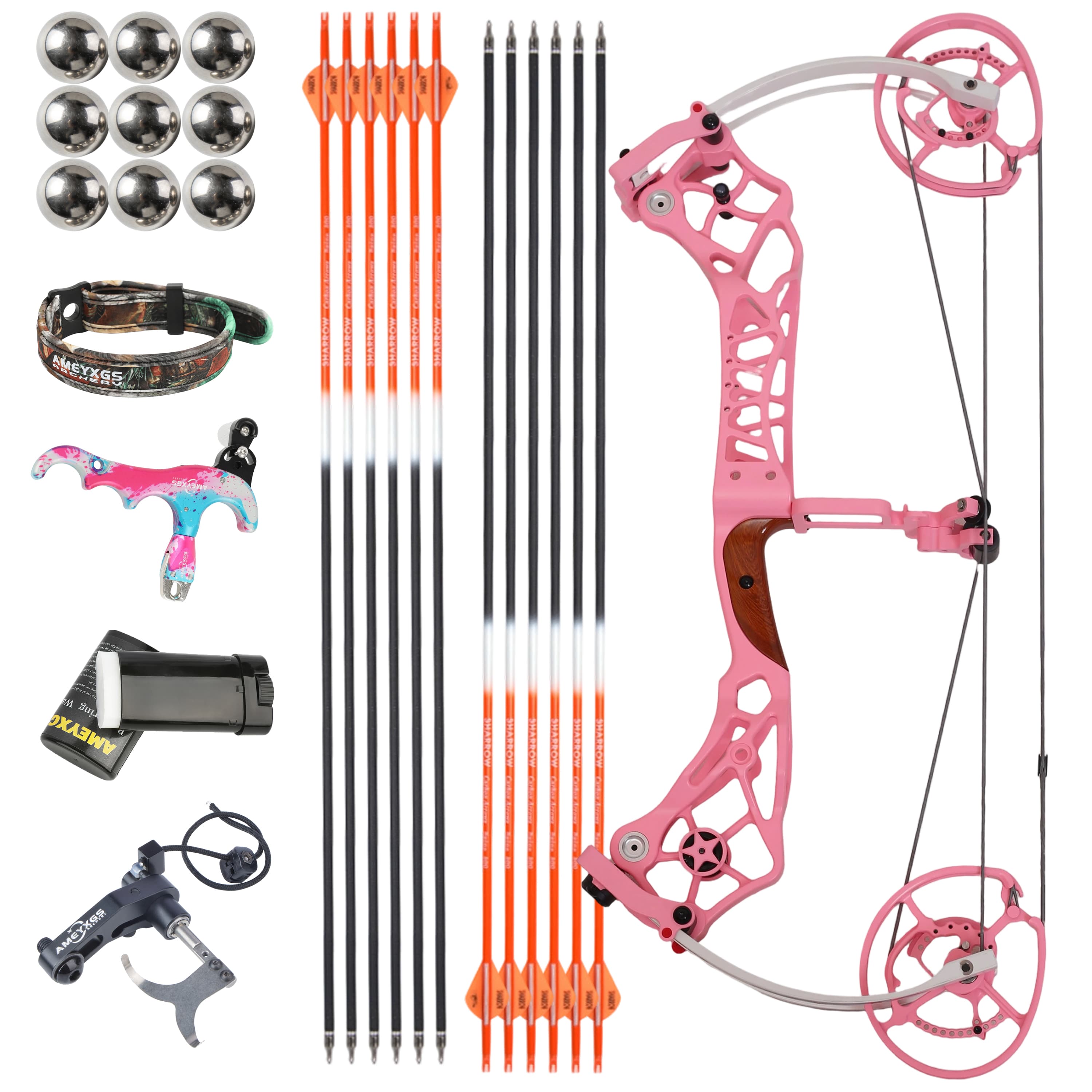 CHN cOMPOUND Bow KIT 40-75lbs Hunting Kit Shooting Archery