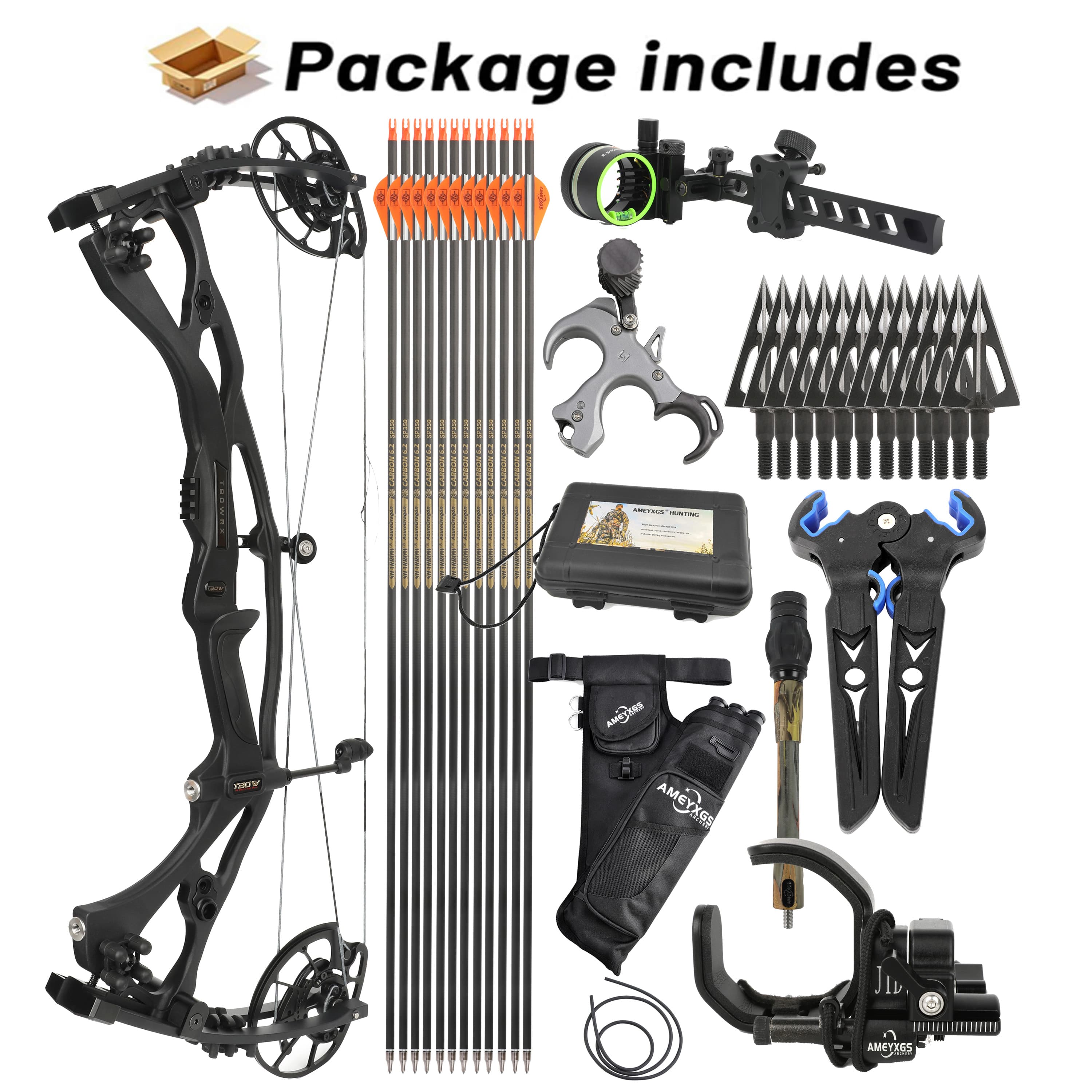 JUNXING H21 Archery Compound Bow for Hunting 40-70 lbs Shooting Target