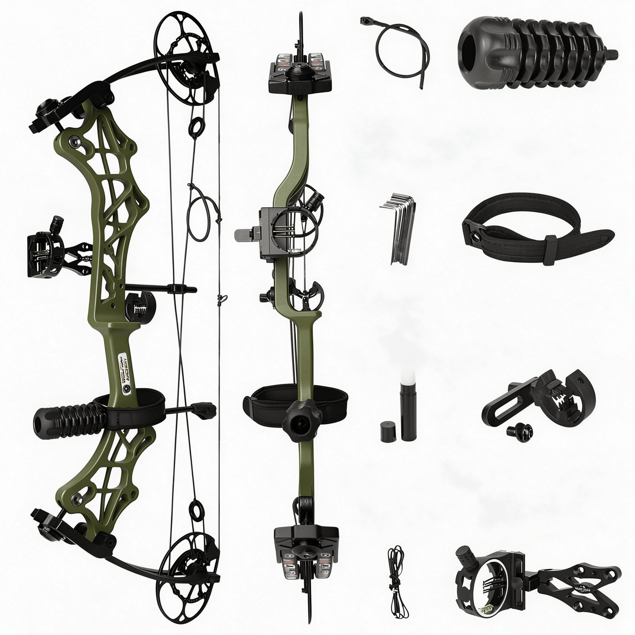 40-70lbs Compound Bow Archery 80% let off 330fps