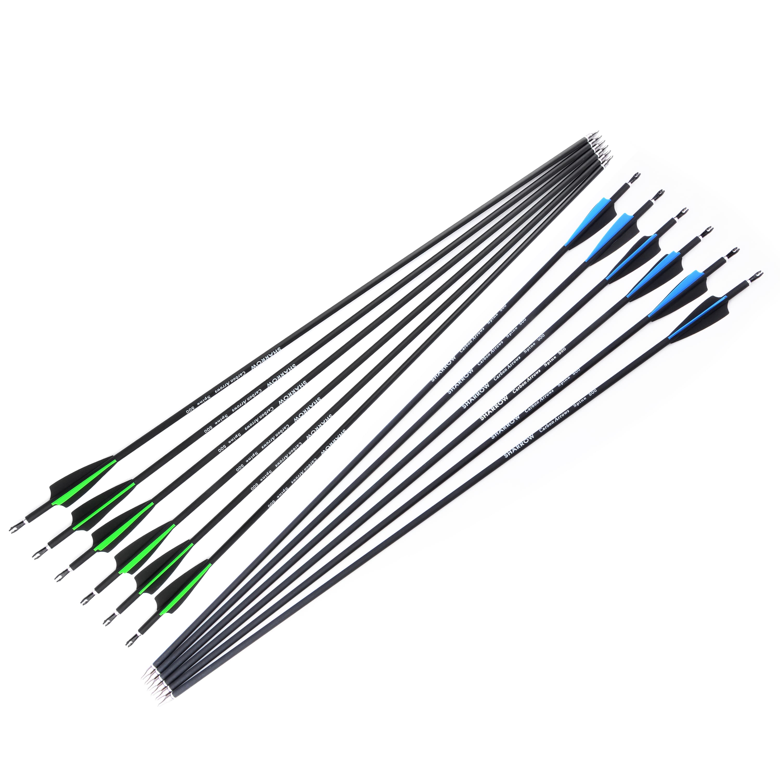 SAS Oblivion 30" Carbon Arrows – 12-Pack For Compound, Recurve, Or Longbow