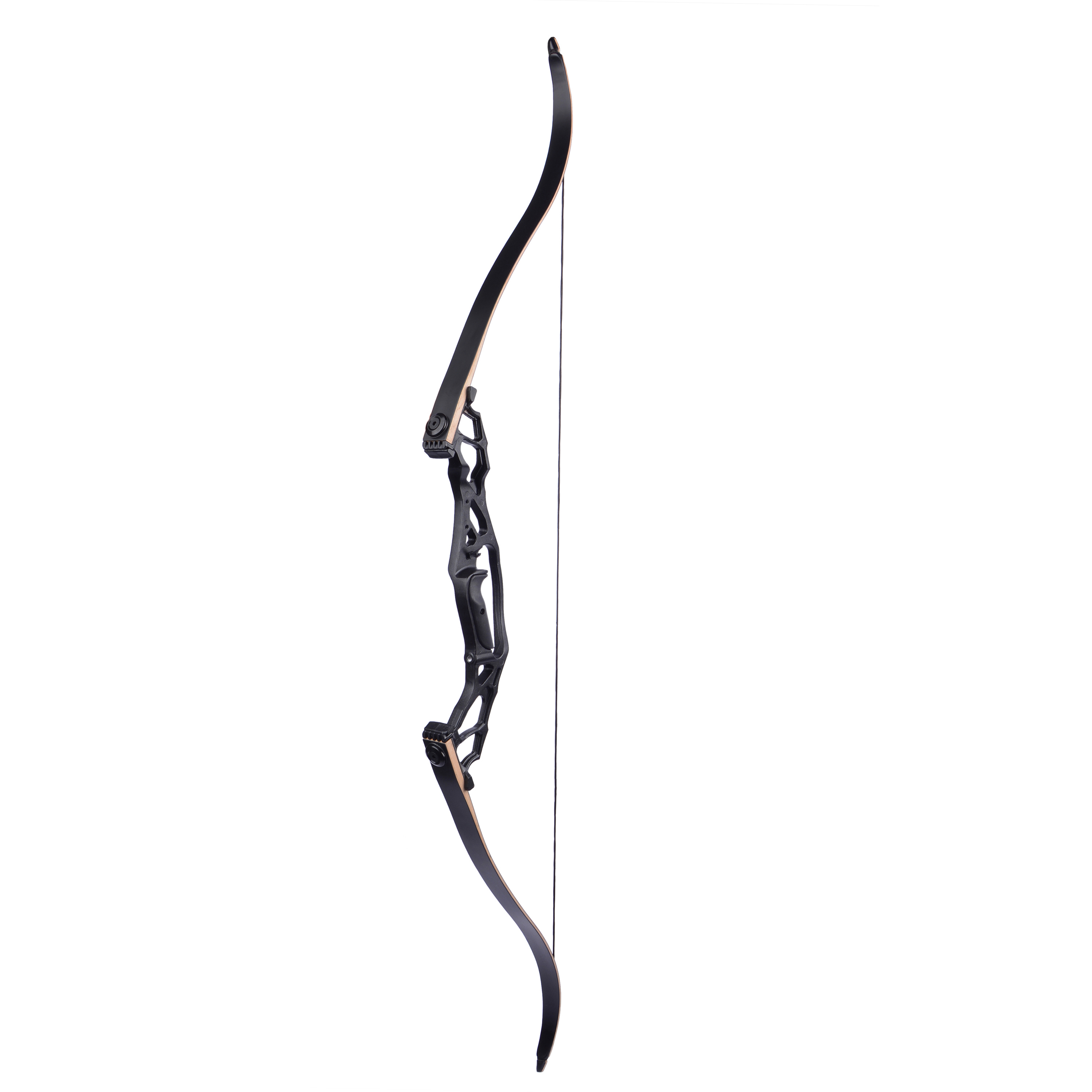 AMEYXGS 62" Takedown Recurve Bow, 50/55/60lbs Black Aluminum Hunting Bow