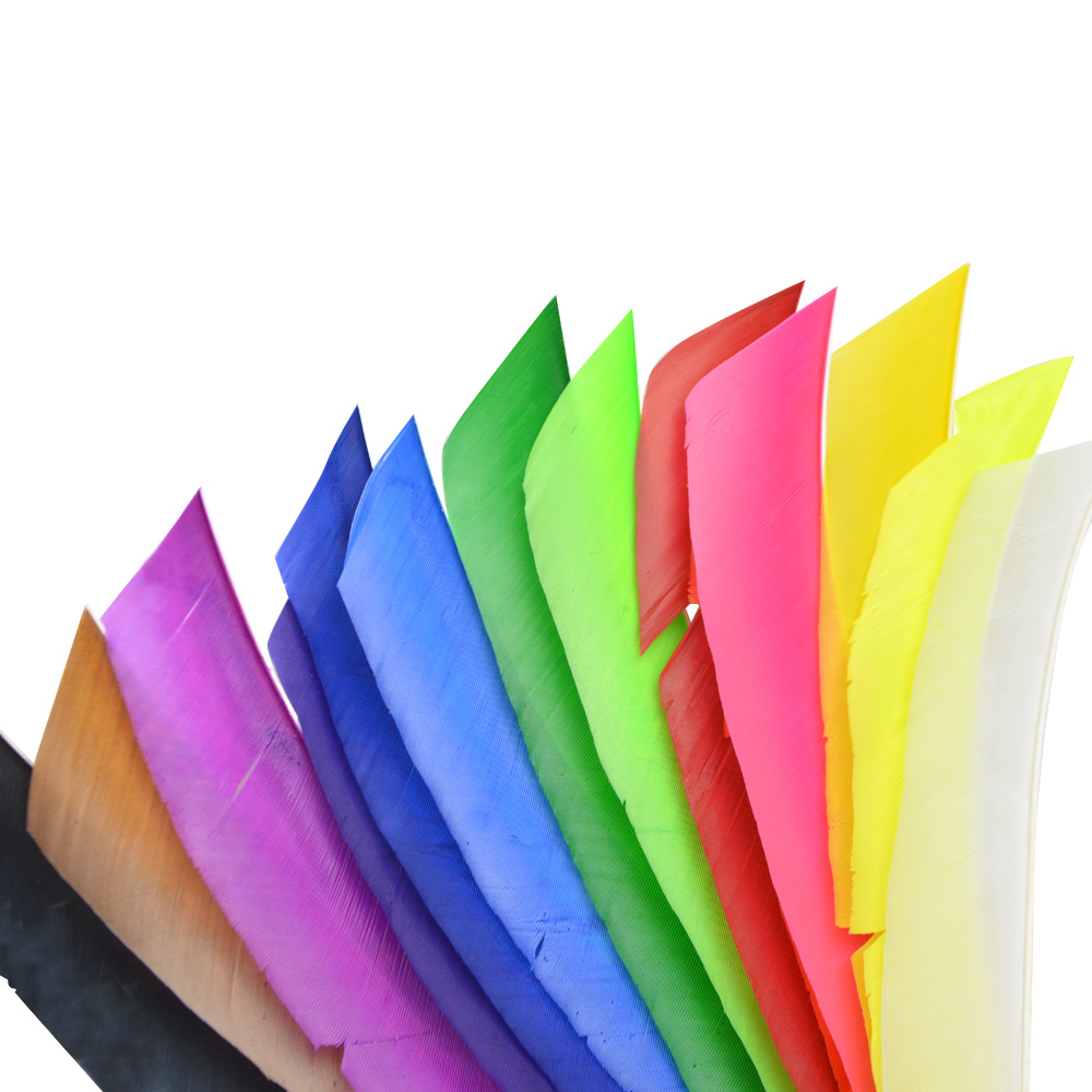 Irregular Real Arrow Feathers 7.9-11.4" LW/RW (50 Pack)