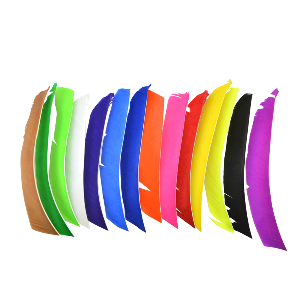 Irregular Real Arrow Feathers 7.9-11.4" LW/RW (50 Pack)