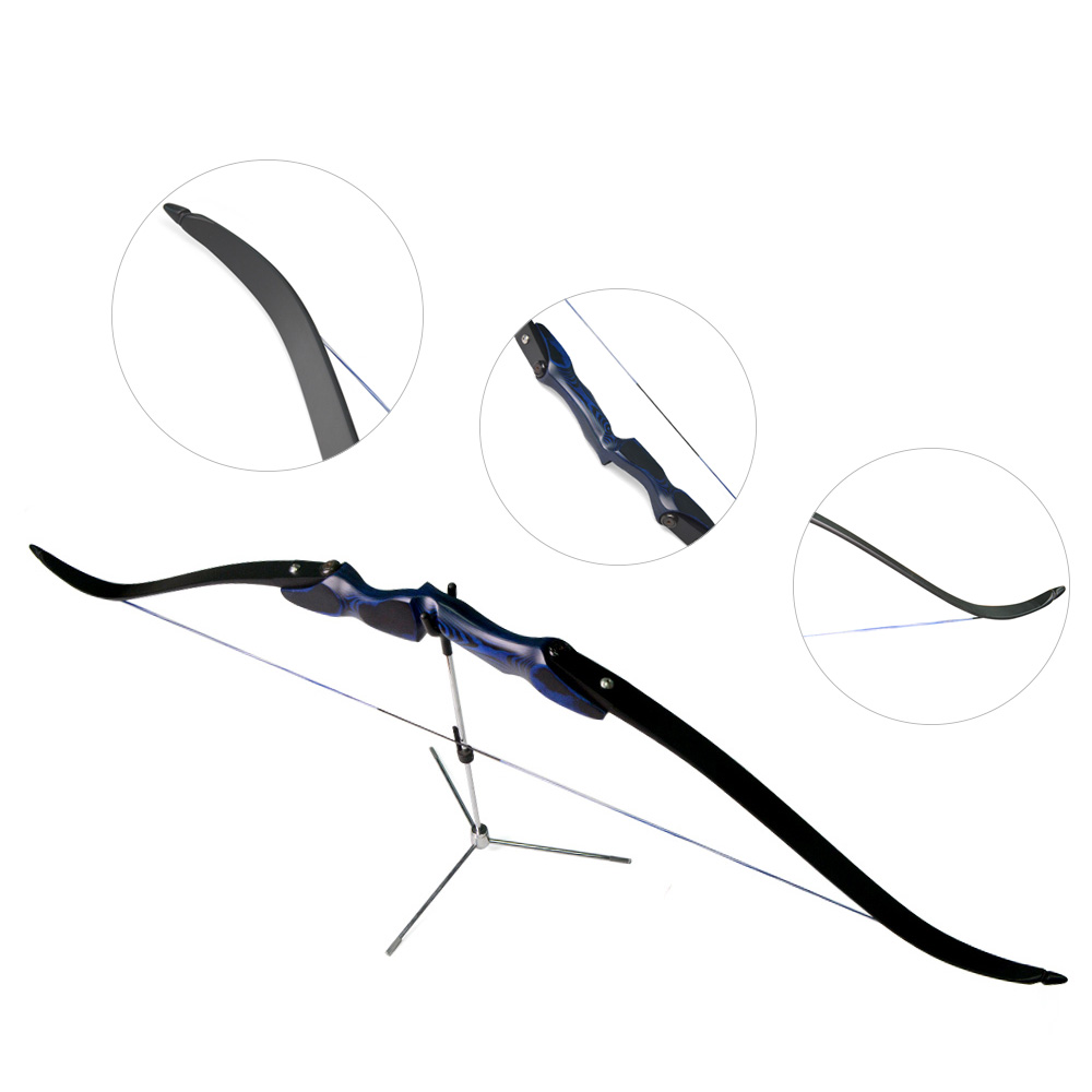 SAMICK 60" Takedown ILF Recurve Bow for Hunting 30-60 lbs @17H