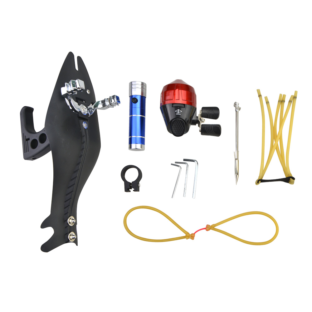 Hunting Fishing Slingshot Kit  Dual Purpose Slingshot