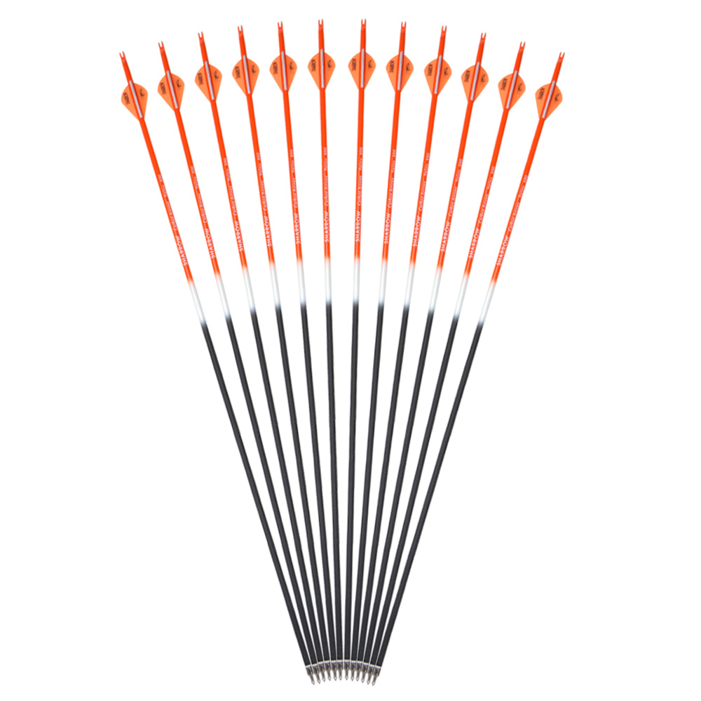 SHARROW Colorful Carbon Arrows for recurve bow Spine 500