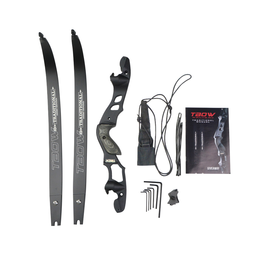 TBOW 62" ILF Hunting Recurve Bow Kit 25-60 lbs