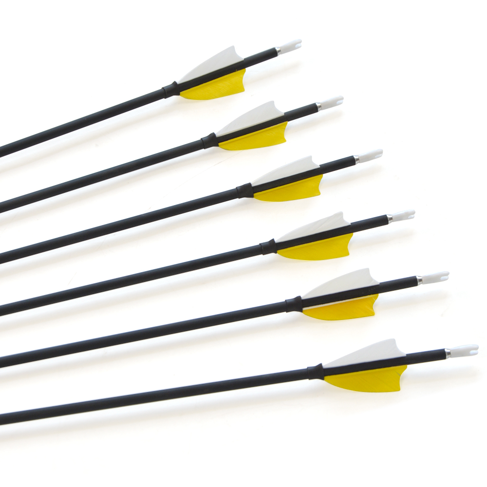 SHARROW 31" Feather Fletched Carbon Arrows Spine 1000 (12 Pack) 