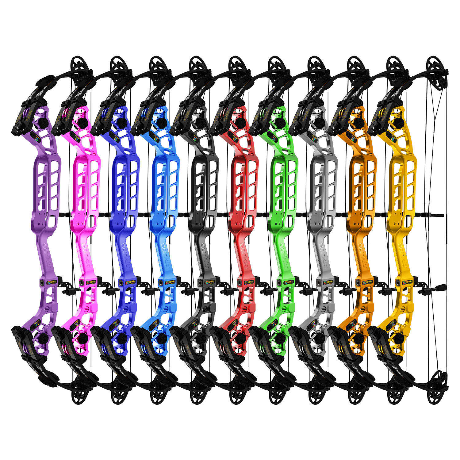 SANLIDA 37" Hero 10 ΙΙ Target Compound Bow Kit with Full Modules