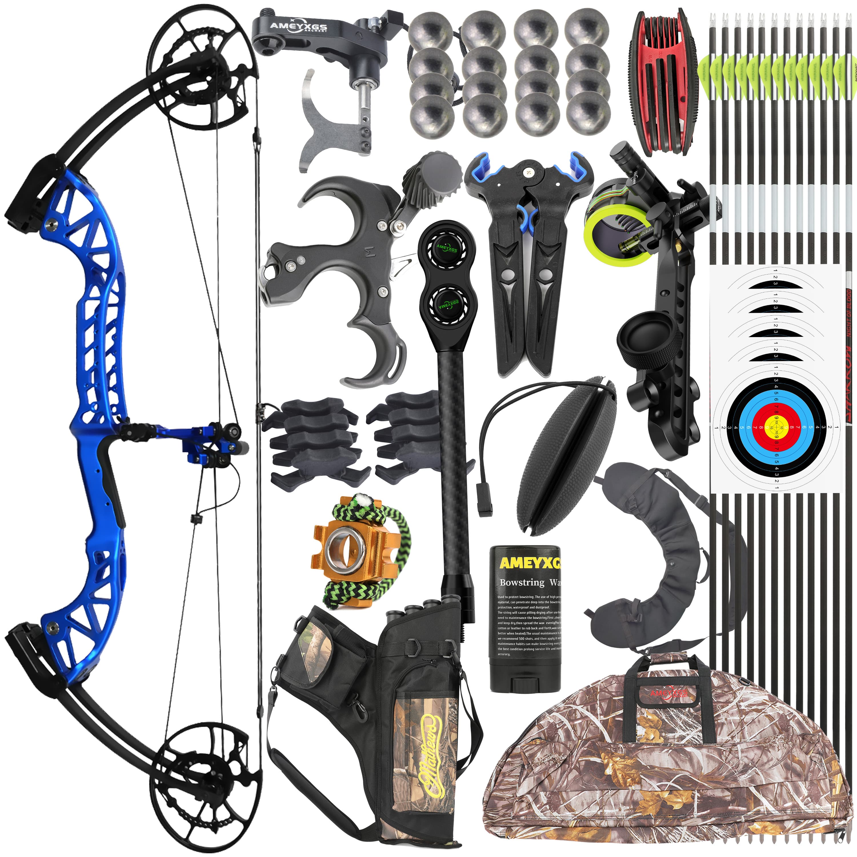 Hunting Compound Bow Archery for Adults Bow 30-65lbs 340fps