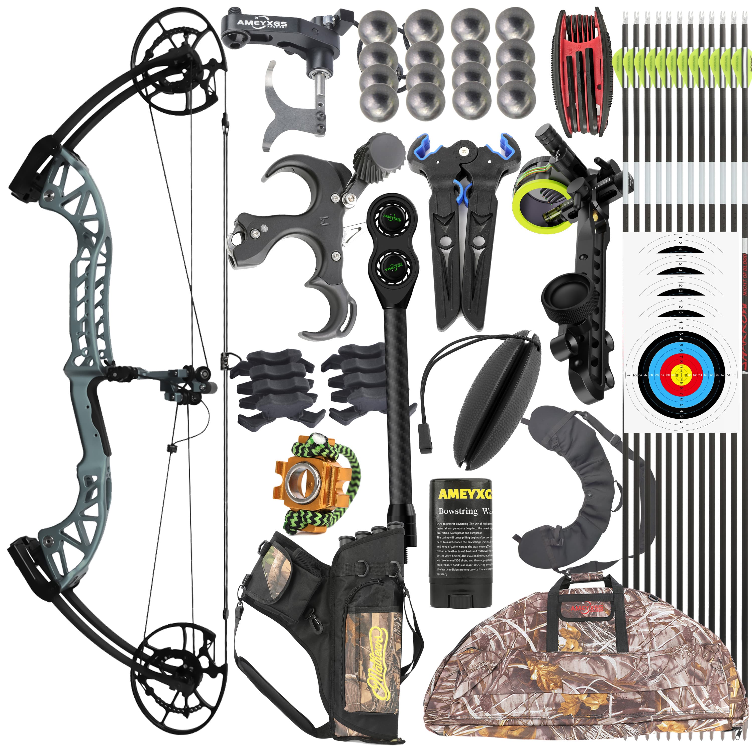 Hunting Compound Bow Archery for Adults Bow 30-65lbs 340fps