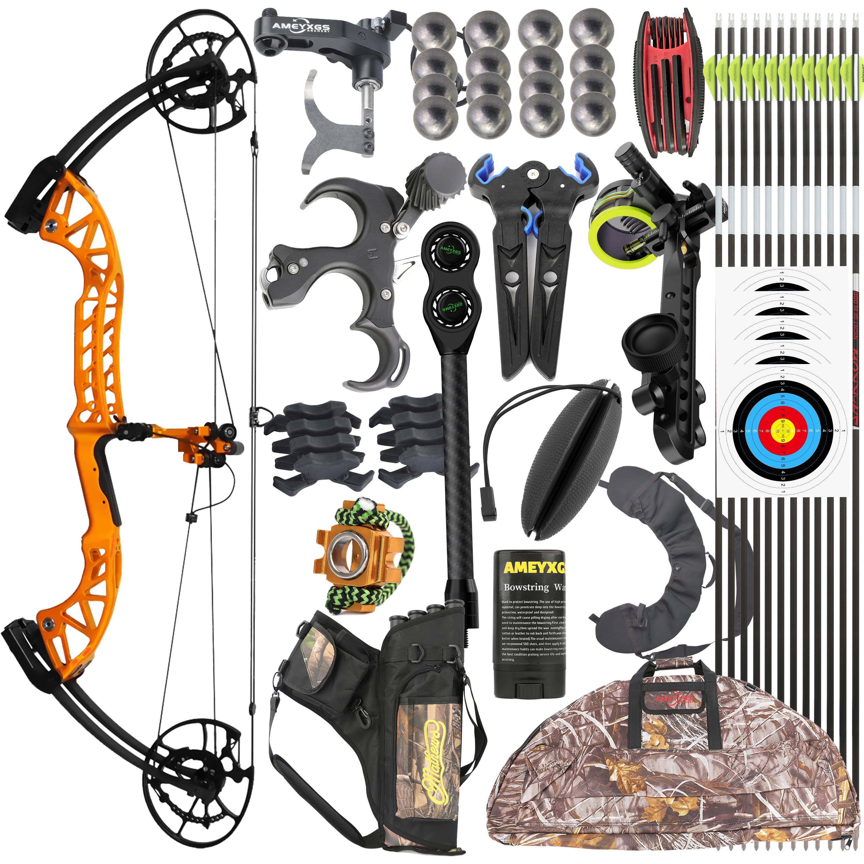 Hunting Compound Bow Archery for Adults Bow 30-65lbs 340fps