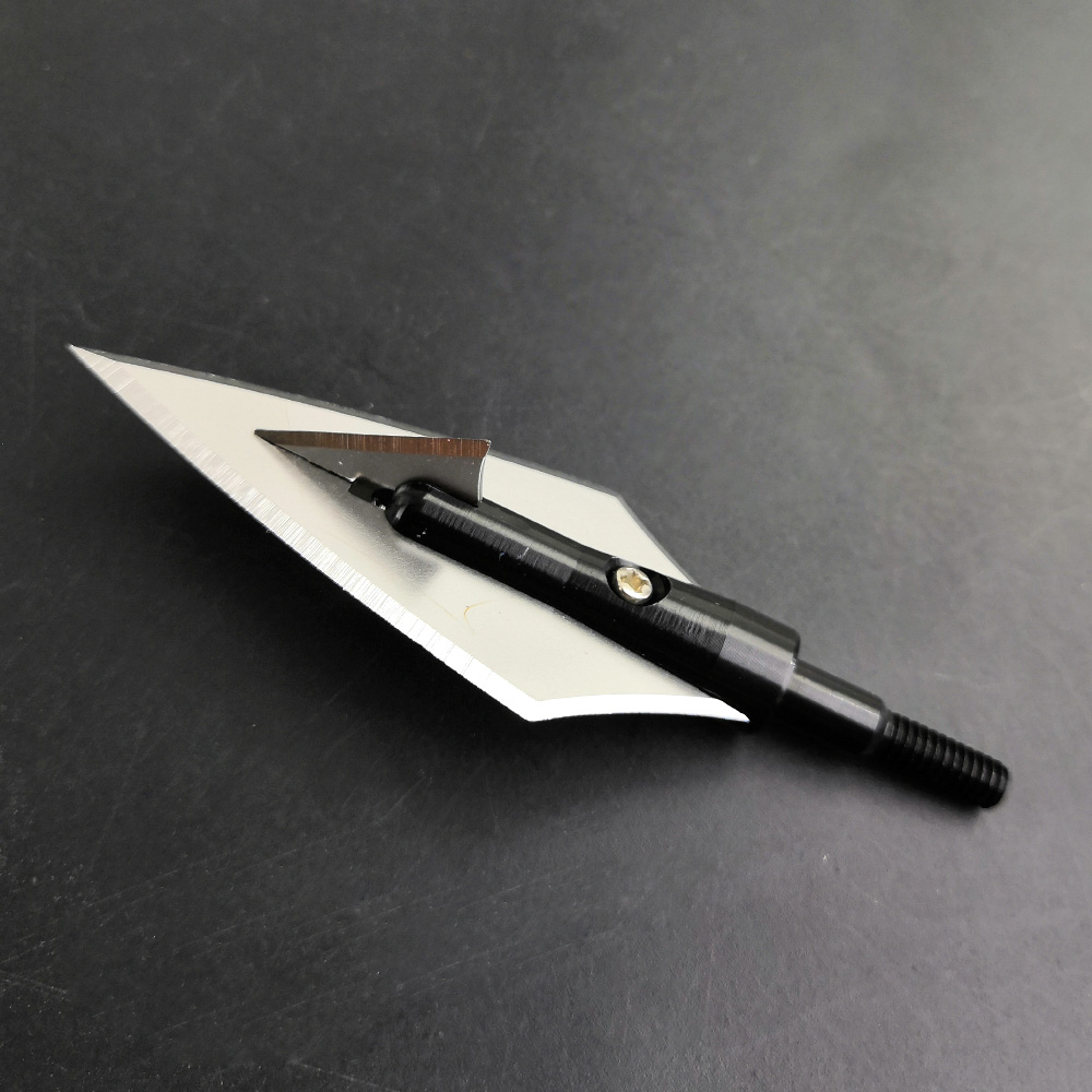 160 Grain Holeless Hunting Broadheads, CNC Machined Aluminum & Steel