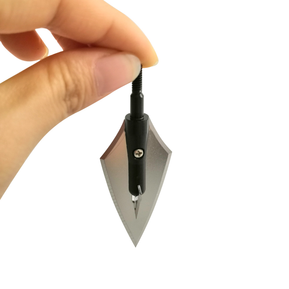160 Grain Holeless Hunting Broadheads, CNC Machined Aluminum & Steel