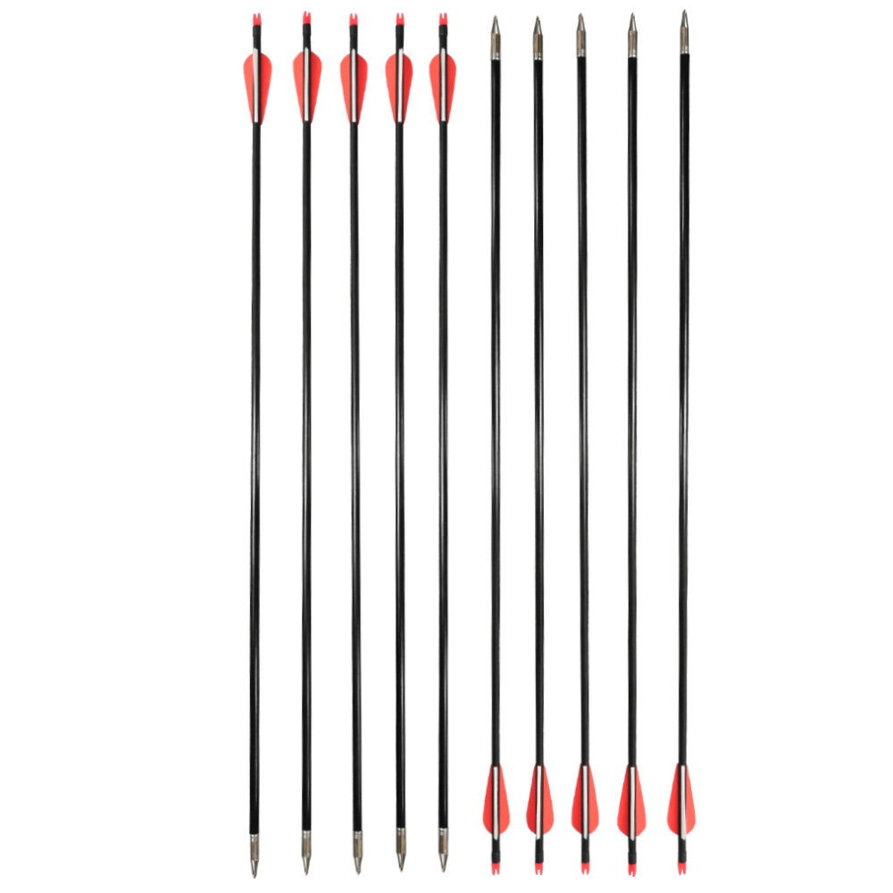 SHARROW 8mm Fiberglass Arrows for Archery Practice (12 Pack)-CHN Archery