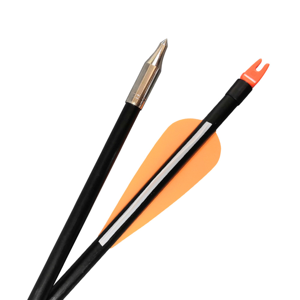 SHARROW 8mm Fiberglass Arrows for Archery Practice (12 Pack)-CHN Archery