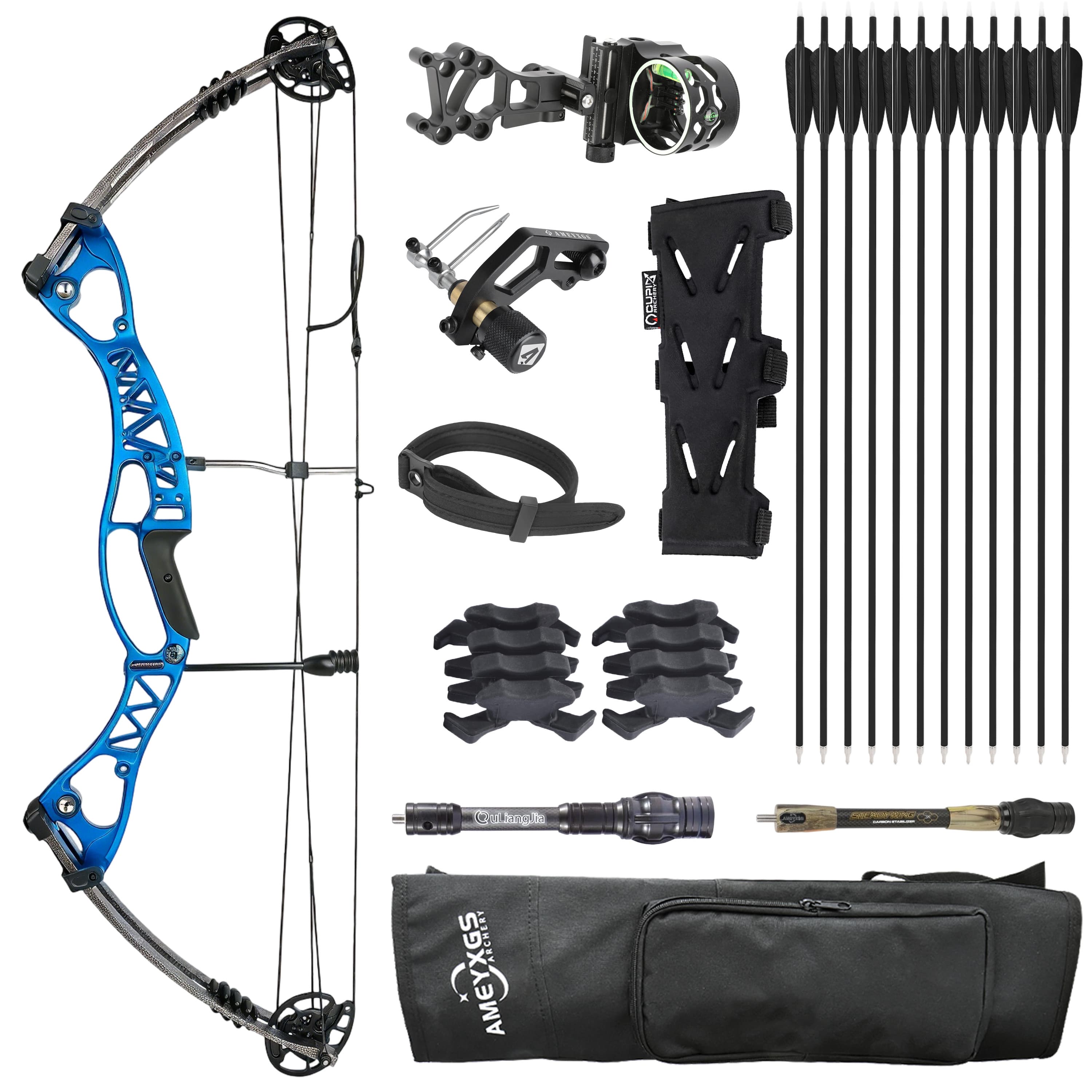 JUNXING 50-70lbs Compound Bow Hunting Kit Shooting Archery M106