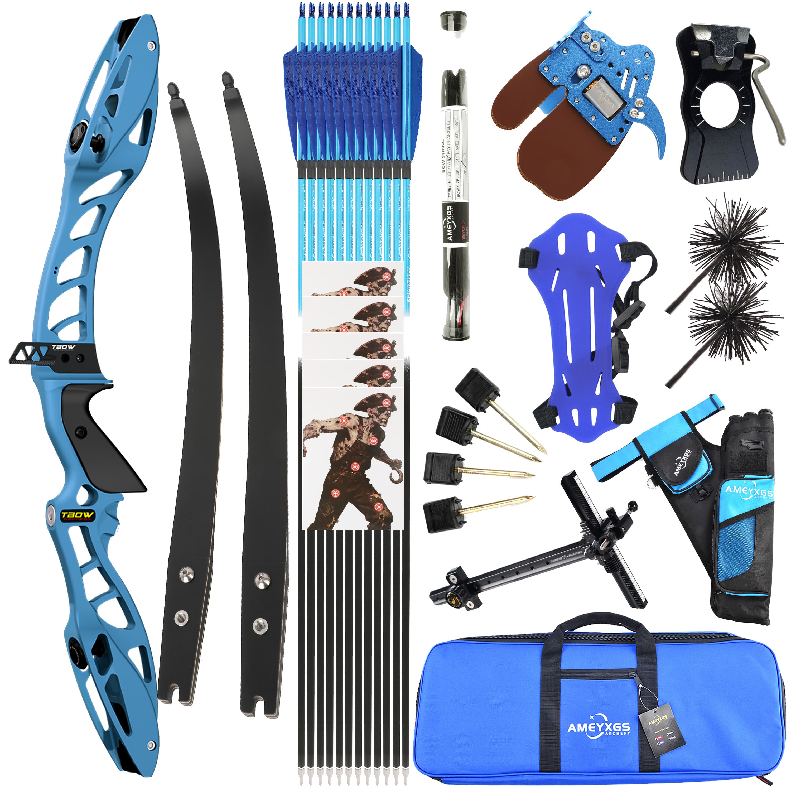 JUNXING H10 Recurve Bow 25-50LBS Takedown Bow Archery Shooting