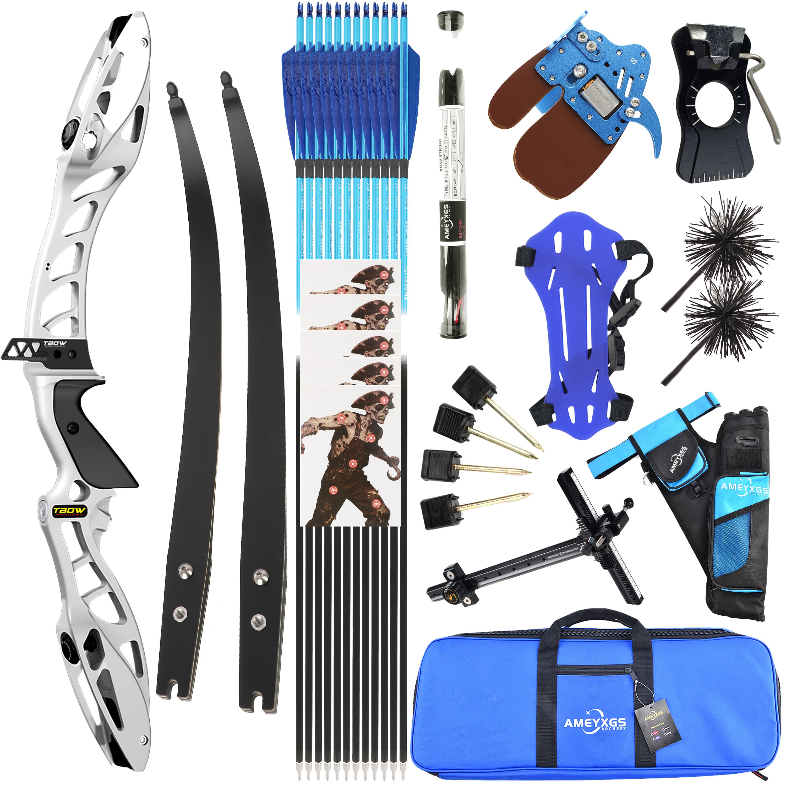 JUNXING H10 Recurve Bow 25-50LBS Takedown Bow Archery Shooting
