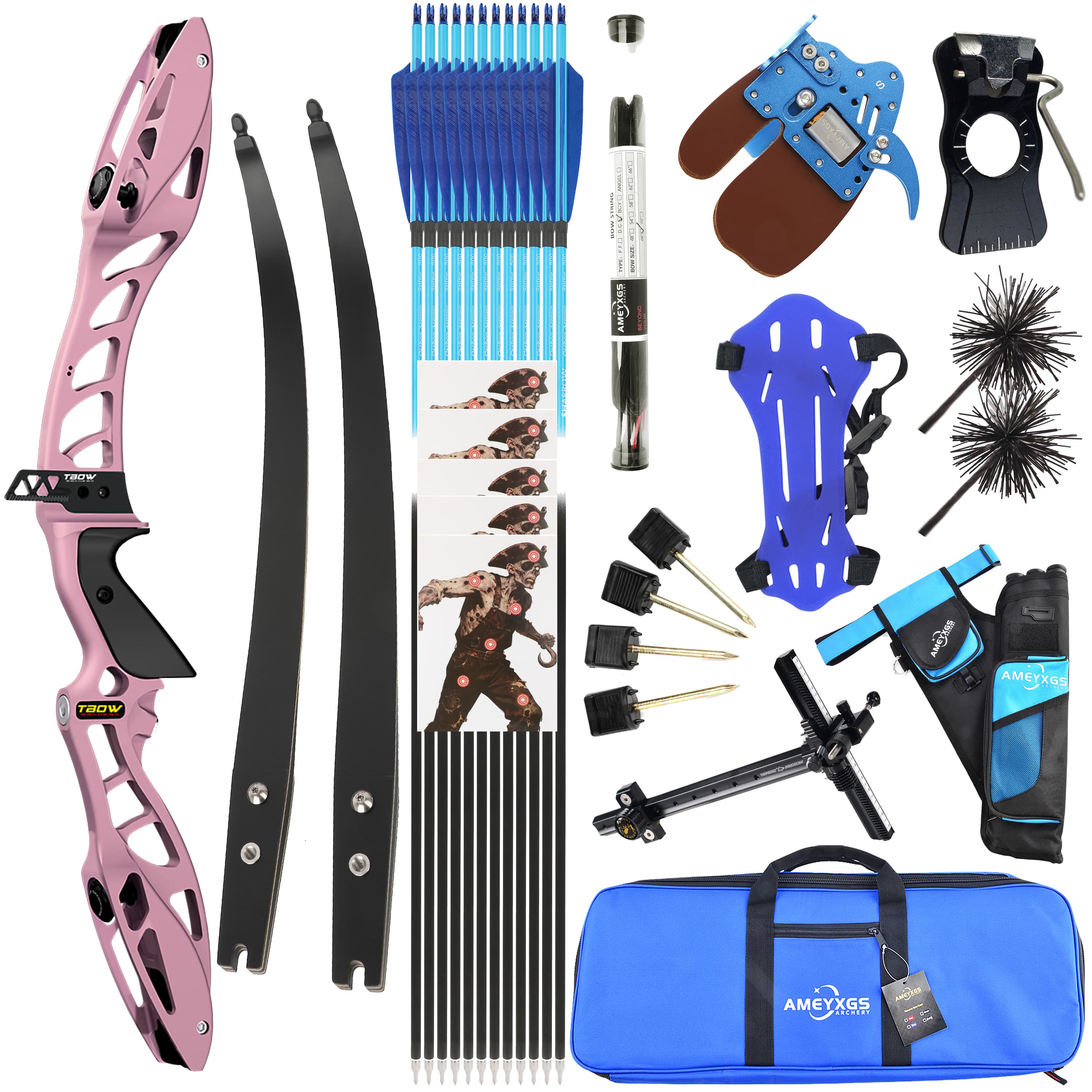 JUNXING H10 Recurve Bow 25-50LBS Takedown Bow Archery Shooting