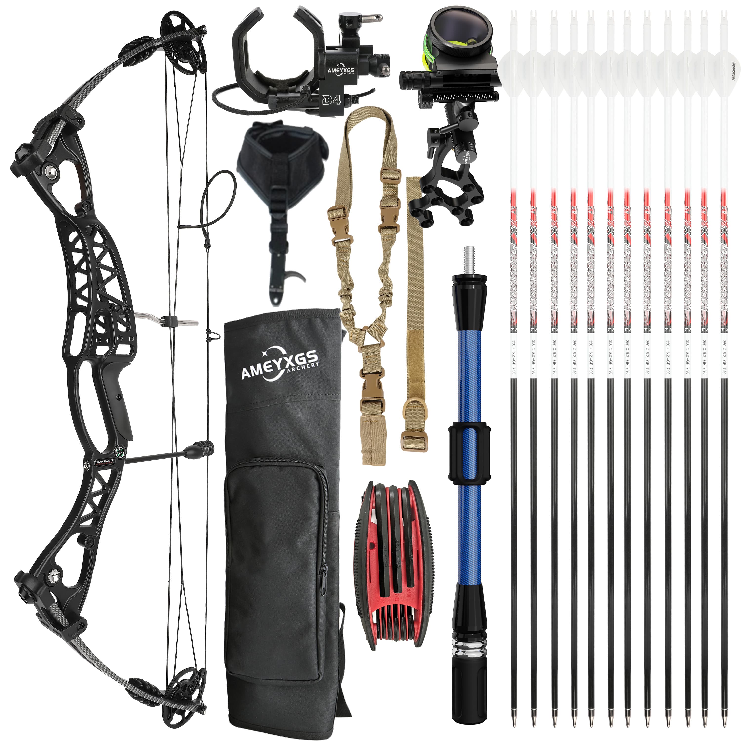 JUNXING M106 Compound Bow Adjustable Hunting Bow 40-60 lbs