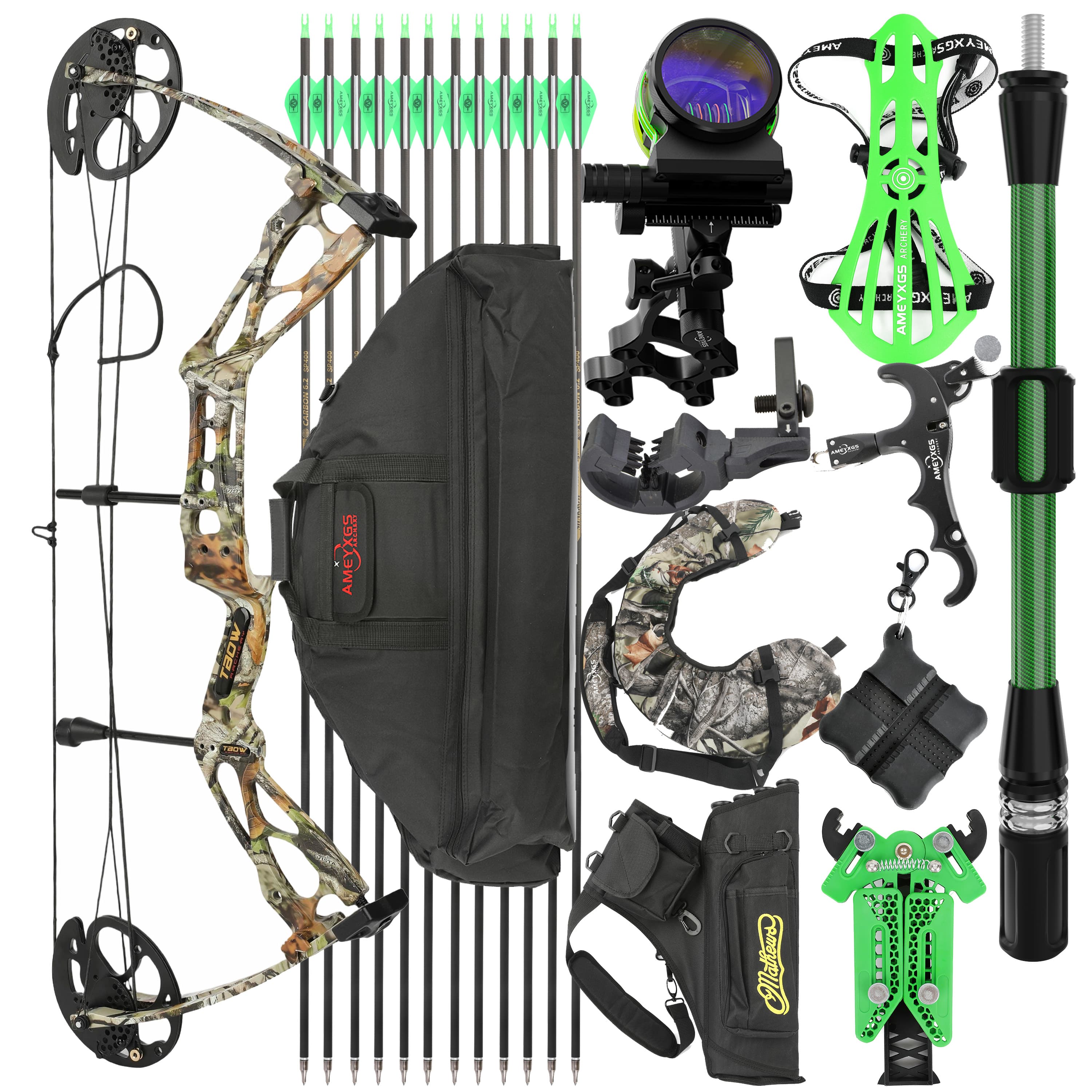 JUNXING M133 Compound Bow  0-70lbs All-in-One Hunting Package