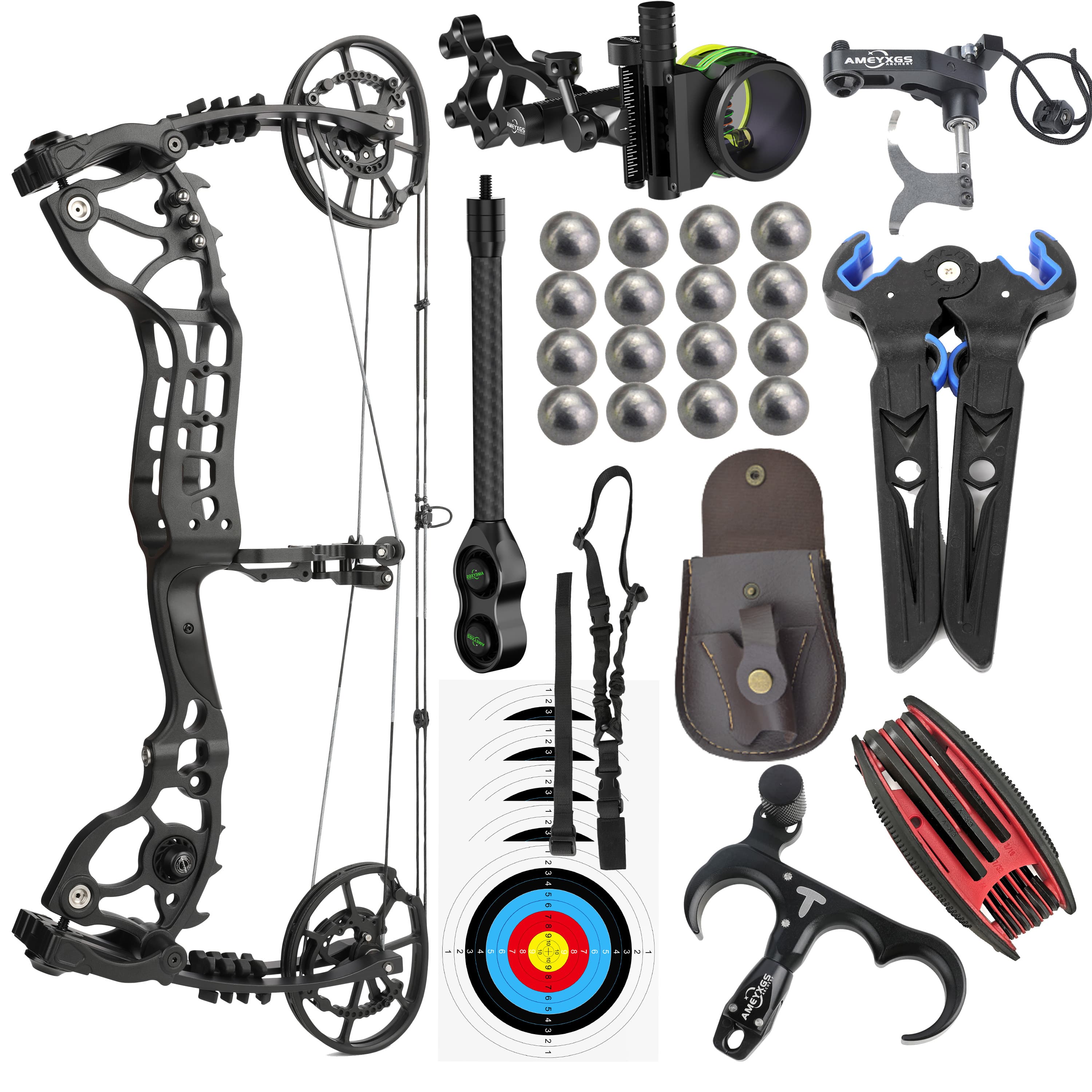 JUNXING Upgraded Dual-use Compound Hunting Bow Archery 20-70 lbs