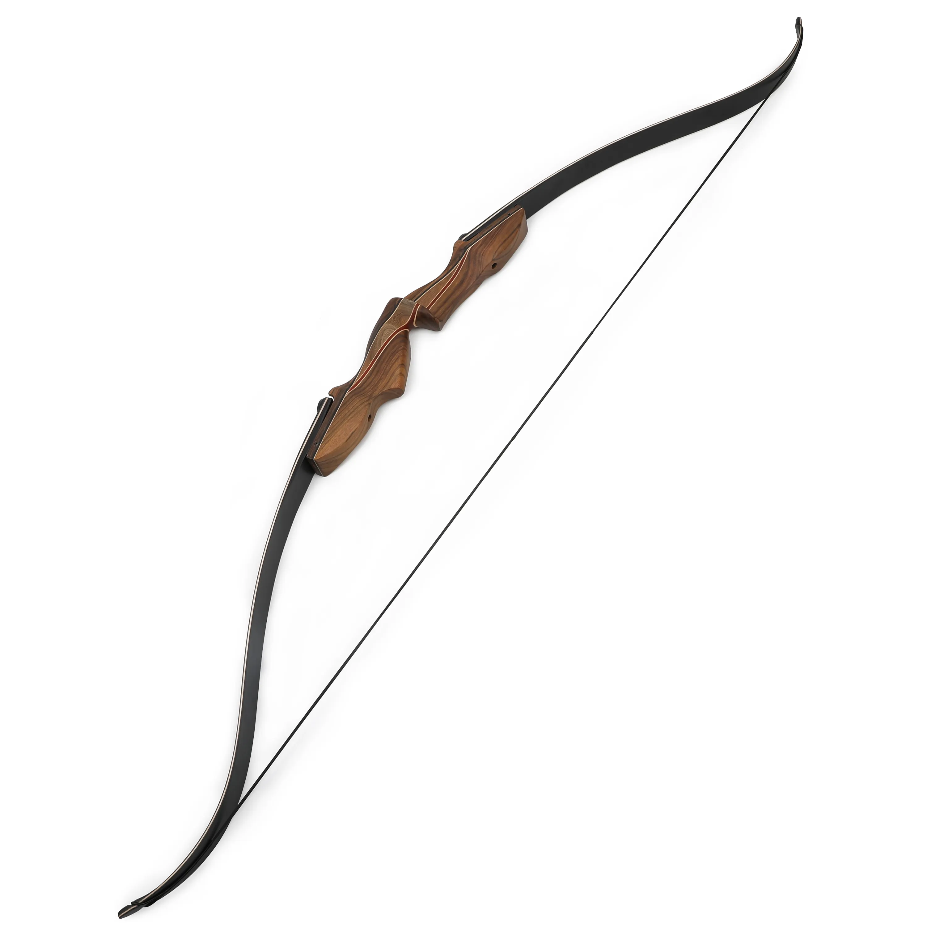 KAIMEI 60" Wood ILF Recurve Bow Kit 30-60 lbs