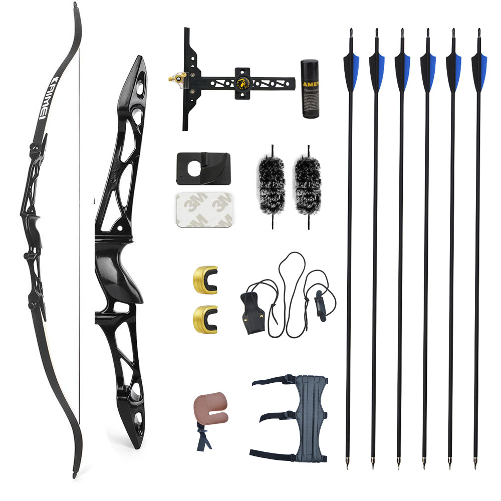 KAIMEI 66" 68" 70" Competition Recurve Bow Kit 12-40# @28"