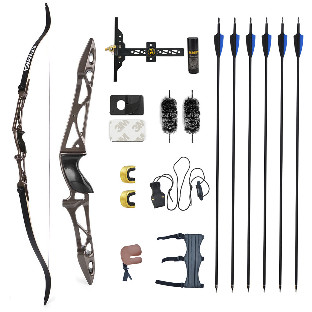 KAIMEI 66" 68" 70" Competition Recurve Bow Kit 12-40# @28"