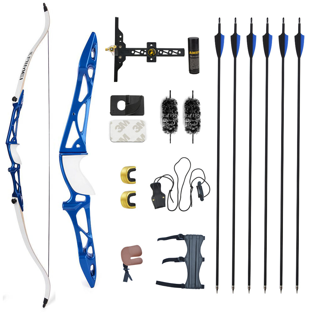 KAIMEI 66" 68" 70" Competition Recurve Bow Kit 12-40# @28"