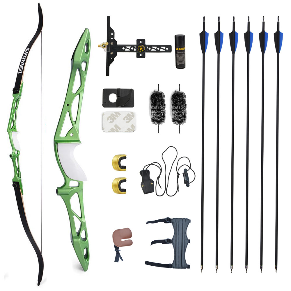 KAIMEI 66" 68" 70" Competition Recurve Bow Kit 12-40# @28"