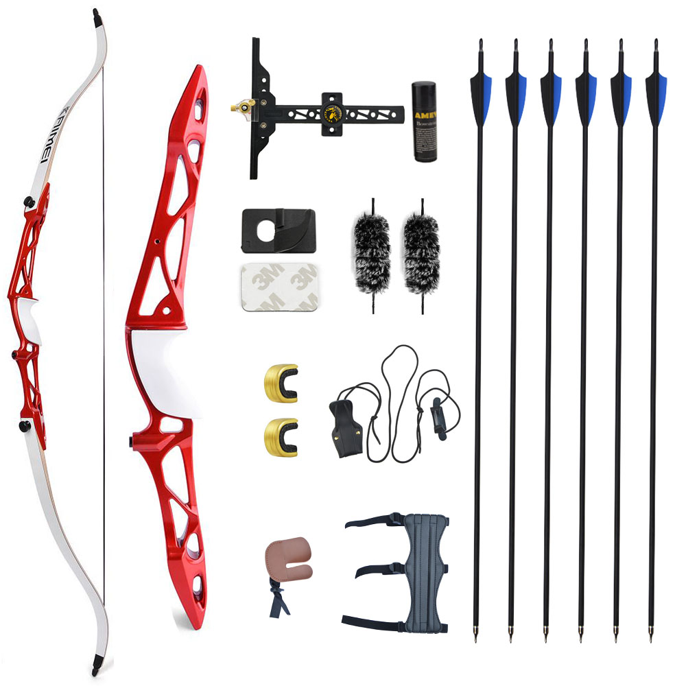 KAIMEI 66" 68" 70" Competition Recurve Bow Kit 12-40# @28"