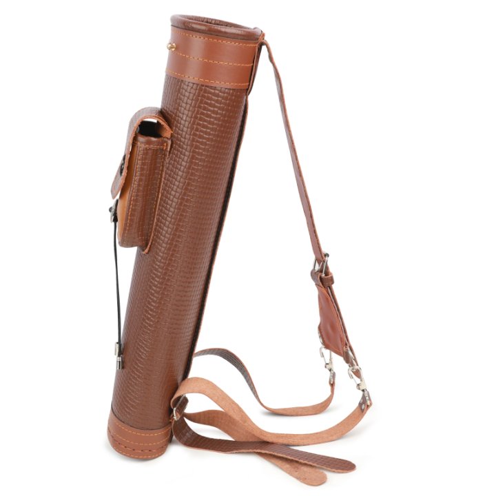 Traditional Leather Archery Quiver Arrow Holder for Hunting
