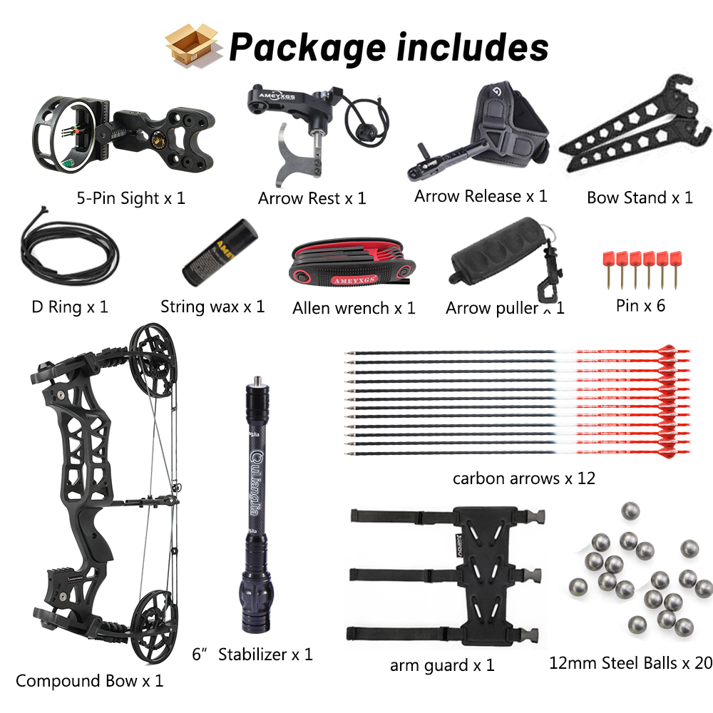 JUNIXNG M109EA  Dual-use Compound Bow Archery Outdoor Hunting 40-70lbs