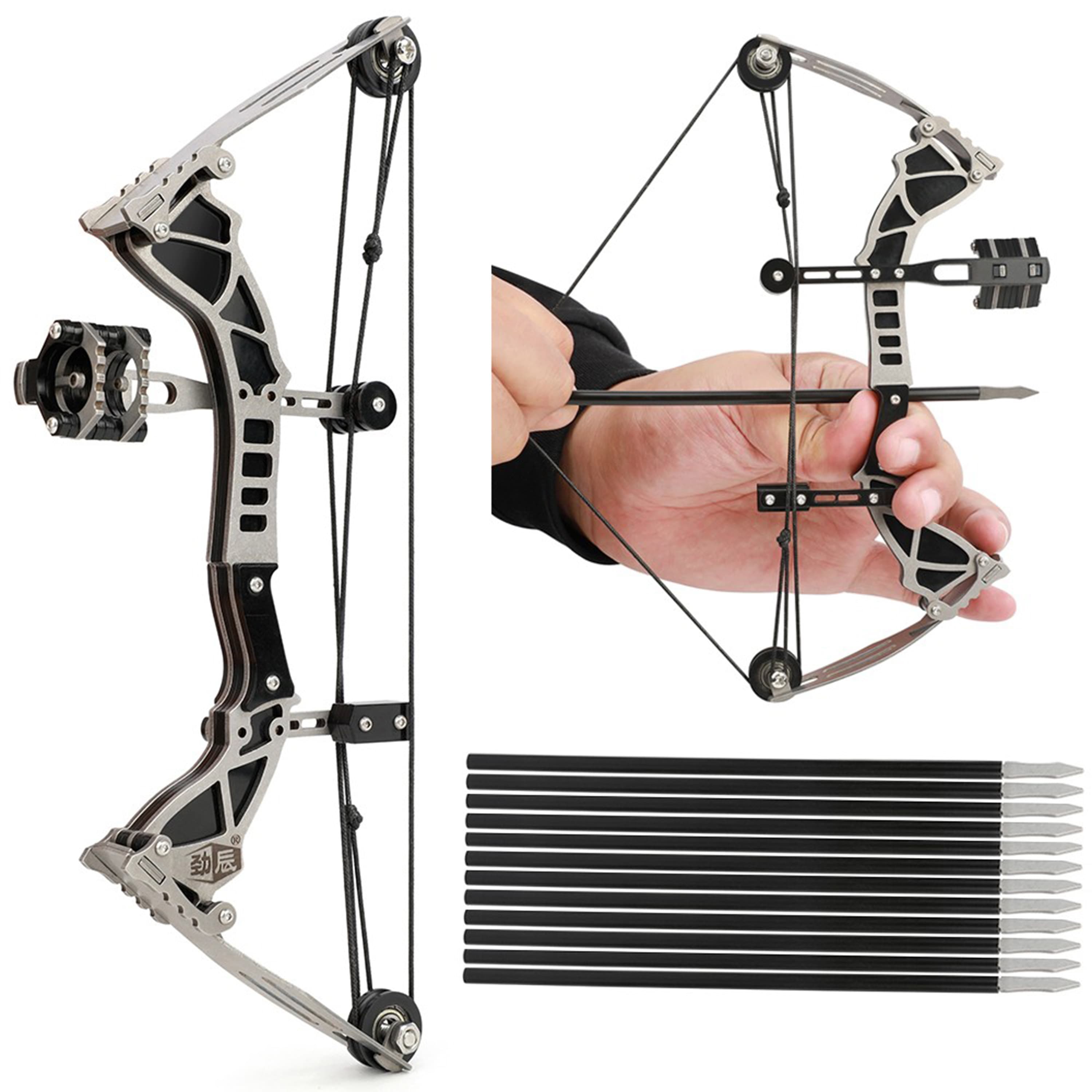 Mini Compound Bow and Arrow Set Miniature Bow Gifts for Archers