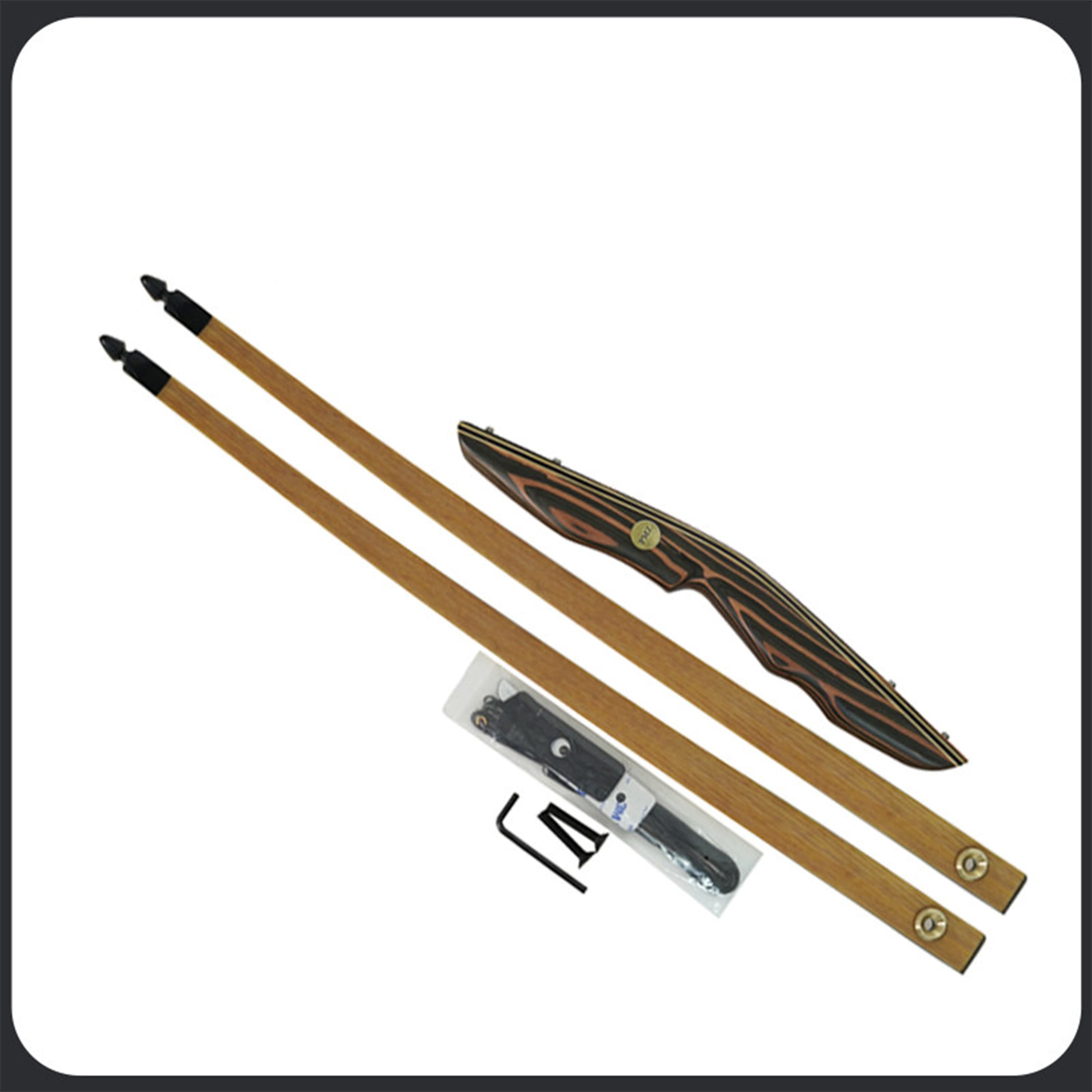  Handmade Traditional Longbow Takedown Longbow Archery RH 20-55 lbs