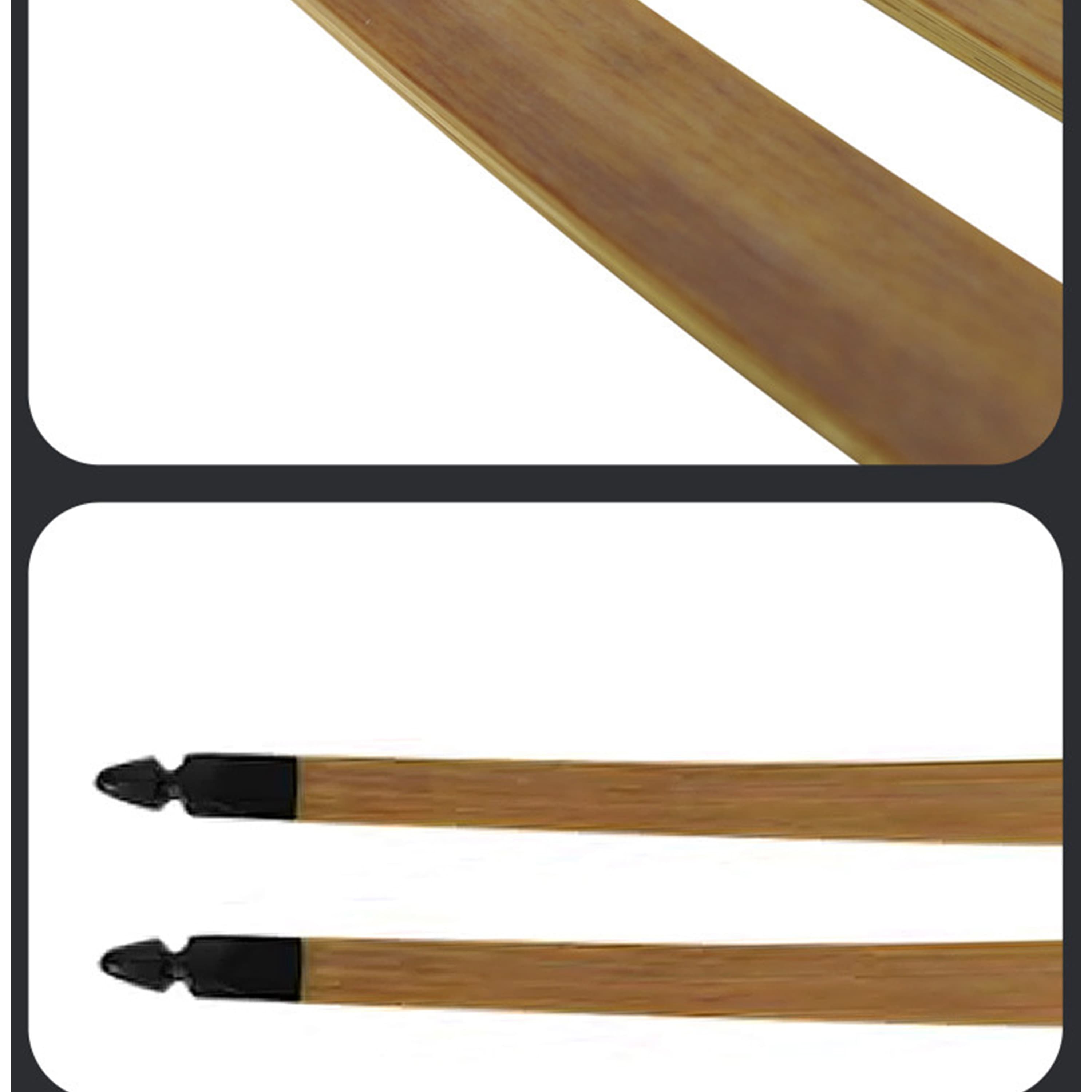  Handmade Traditional Longbow Takedown Longbow Archery RH 20-55 lbs