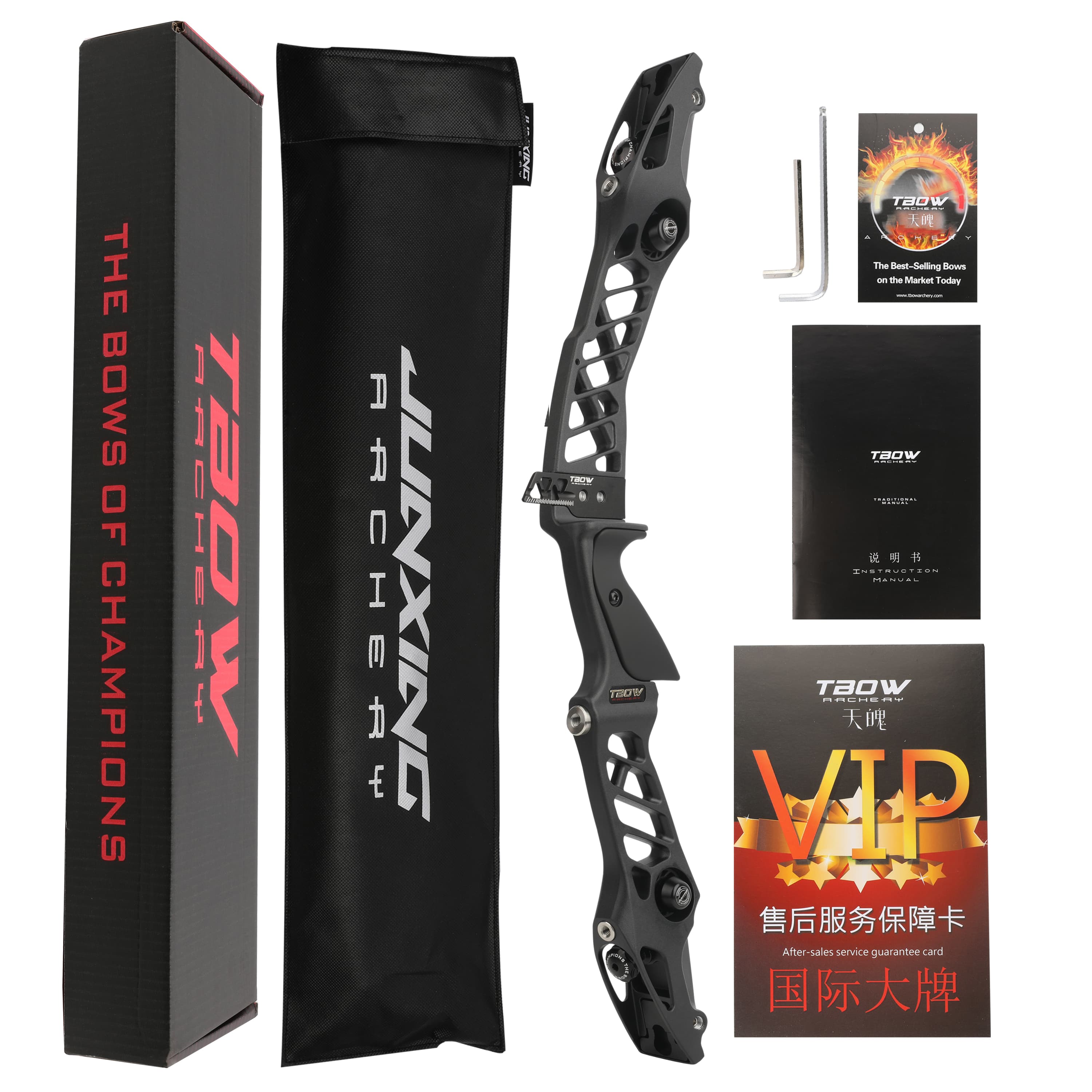 TBOW H6 25" ILF Recurve Riser for Target Archery RH-CHN Archery